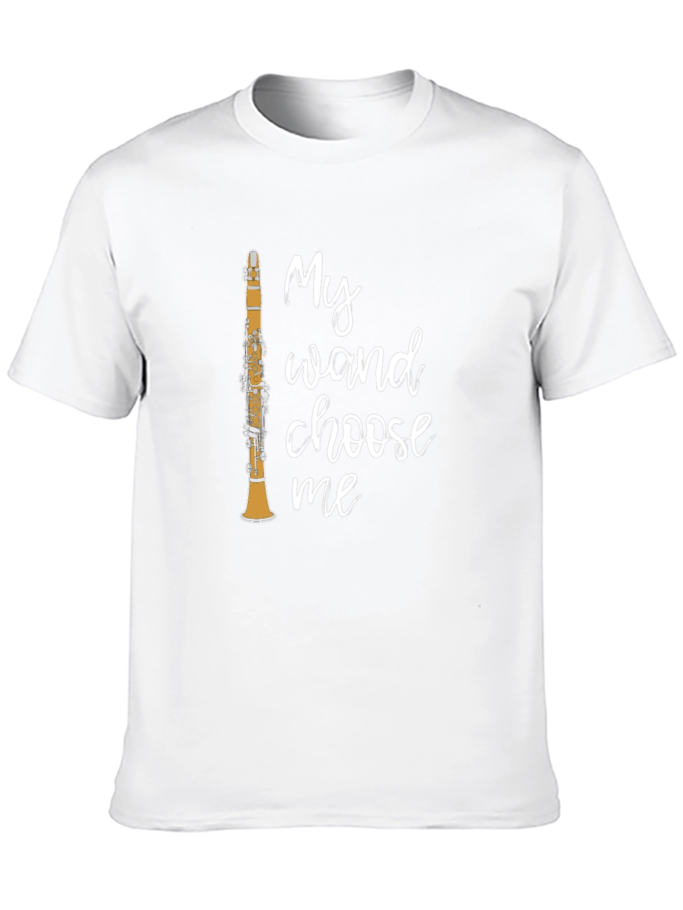 Black My Wand Choose Me Clarinet Player T-Shirt view 10