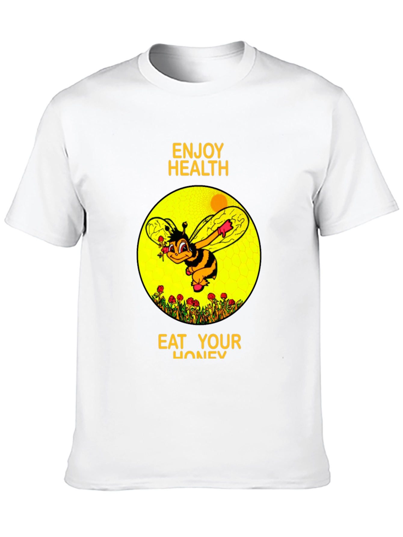 Black Enjoy Health Bee T-Shirt view 10