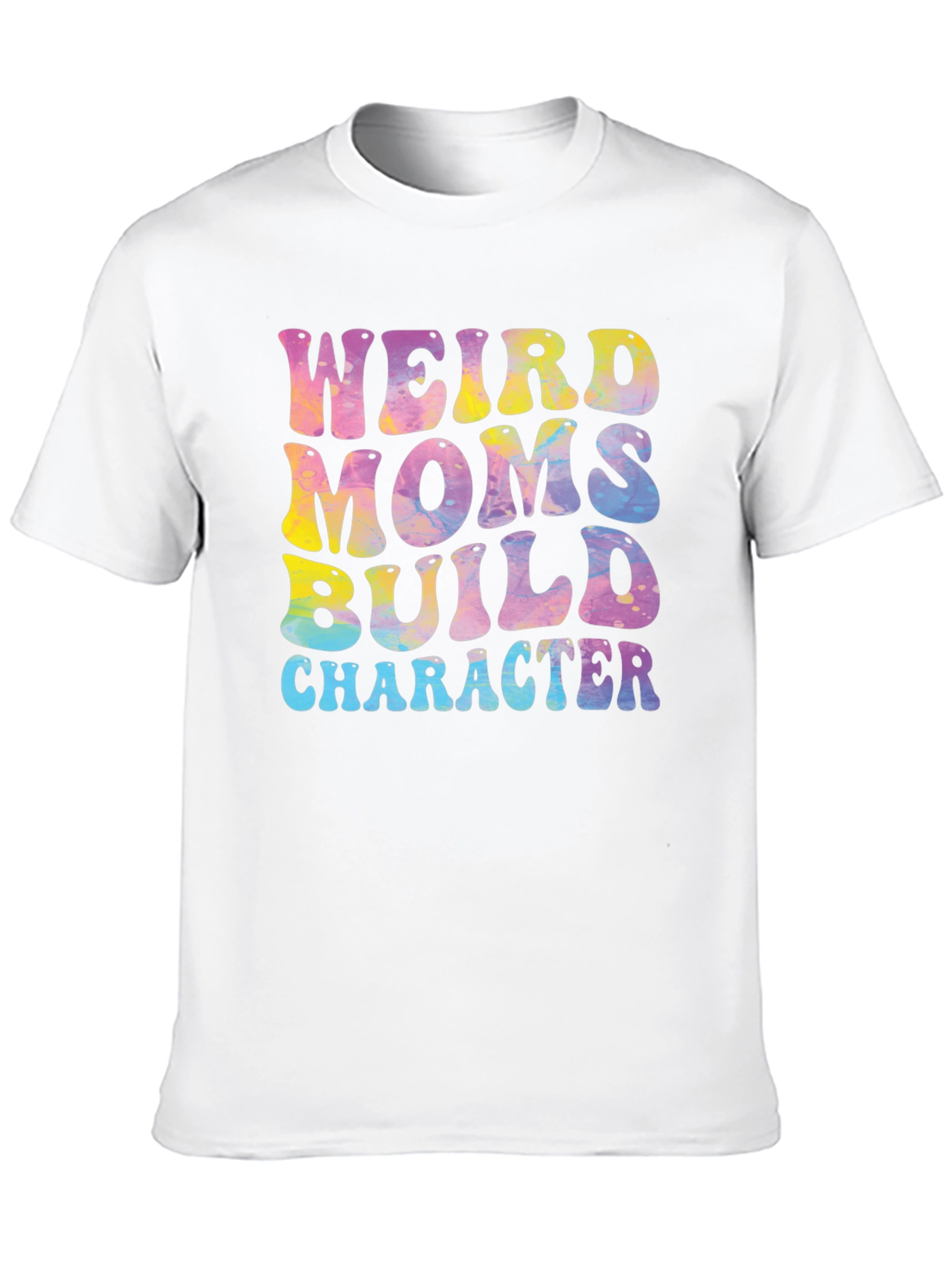 Black Weird Moms Build Character Graphic Tee view 10