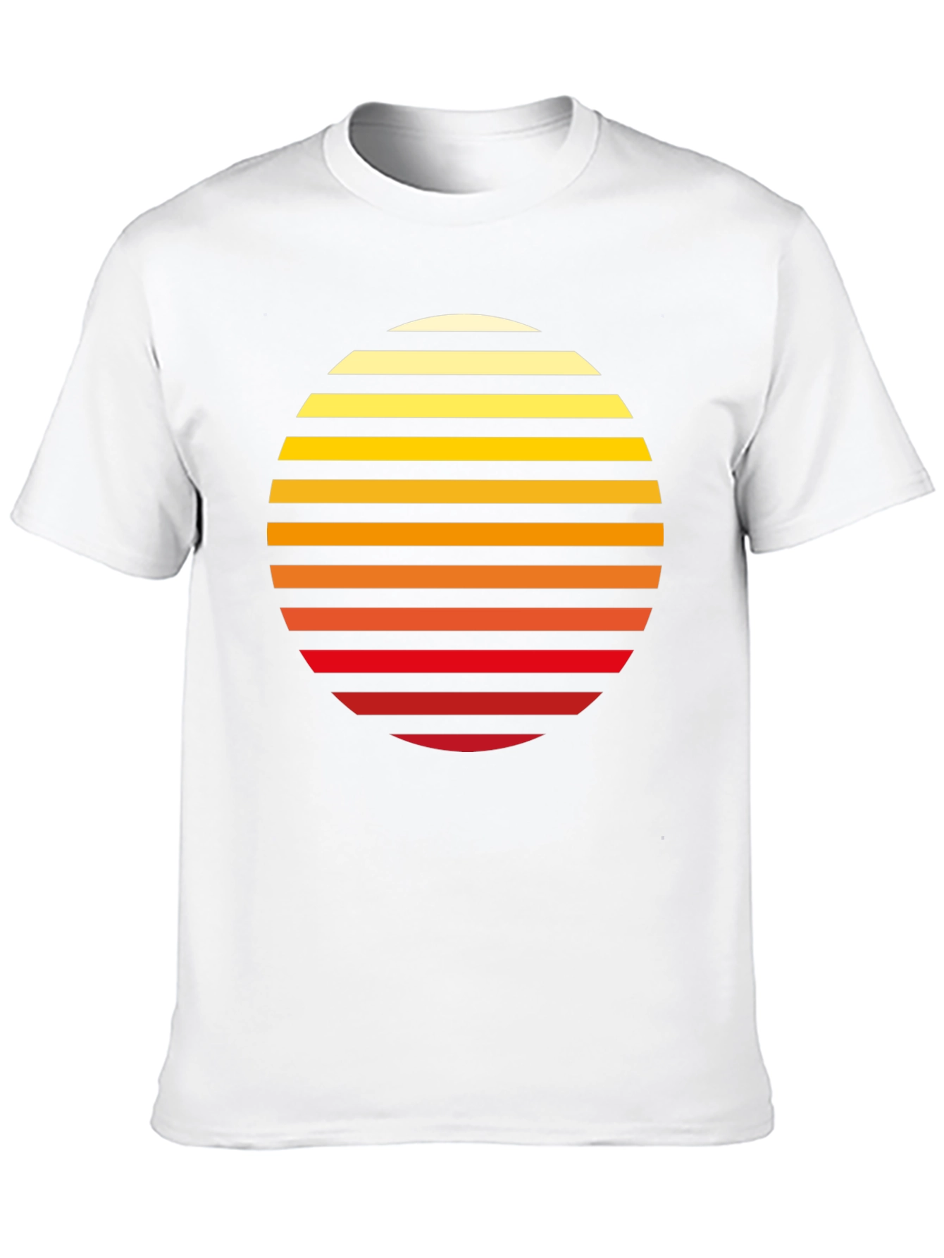 Black Retro Sunset Graphic Tee - Black Cotton Blend view 10