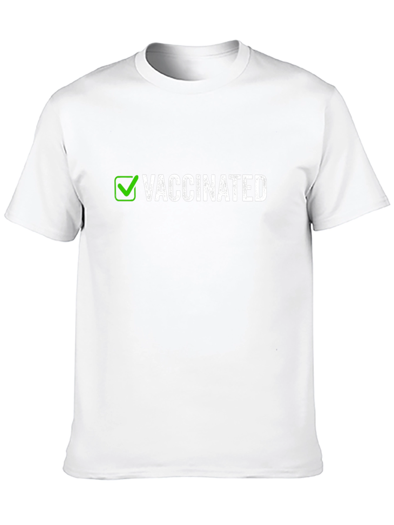 Black Vaccinated T-Shirt - Show Your Status! view 10