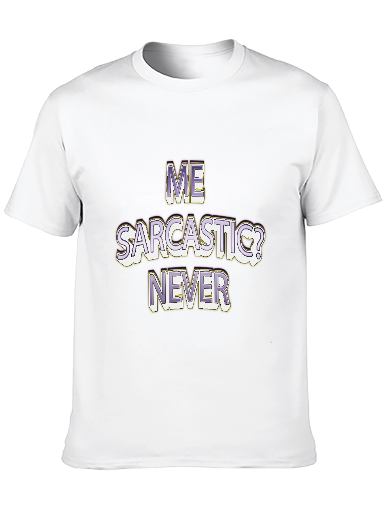 Black Me Sarcastic? Funny Sarcasm Graphic T-Shirt view 10