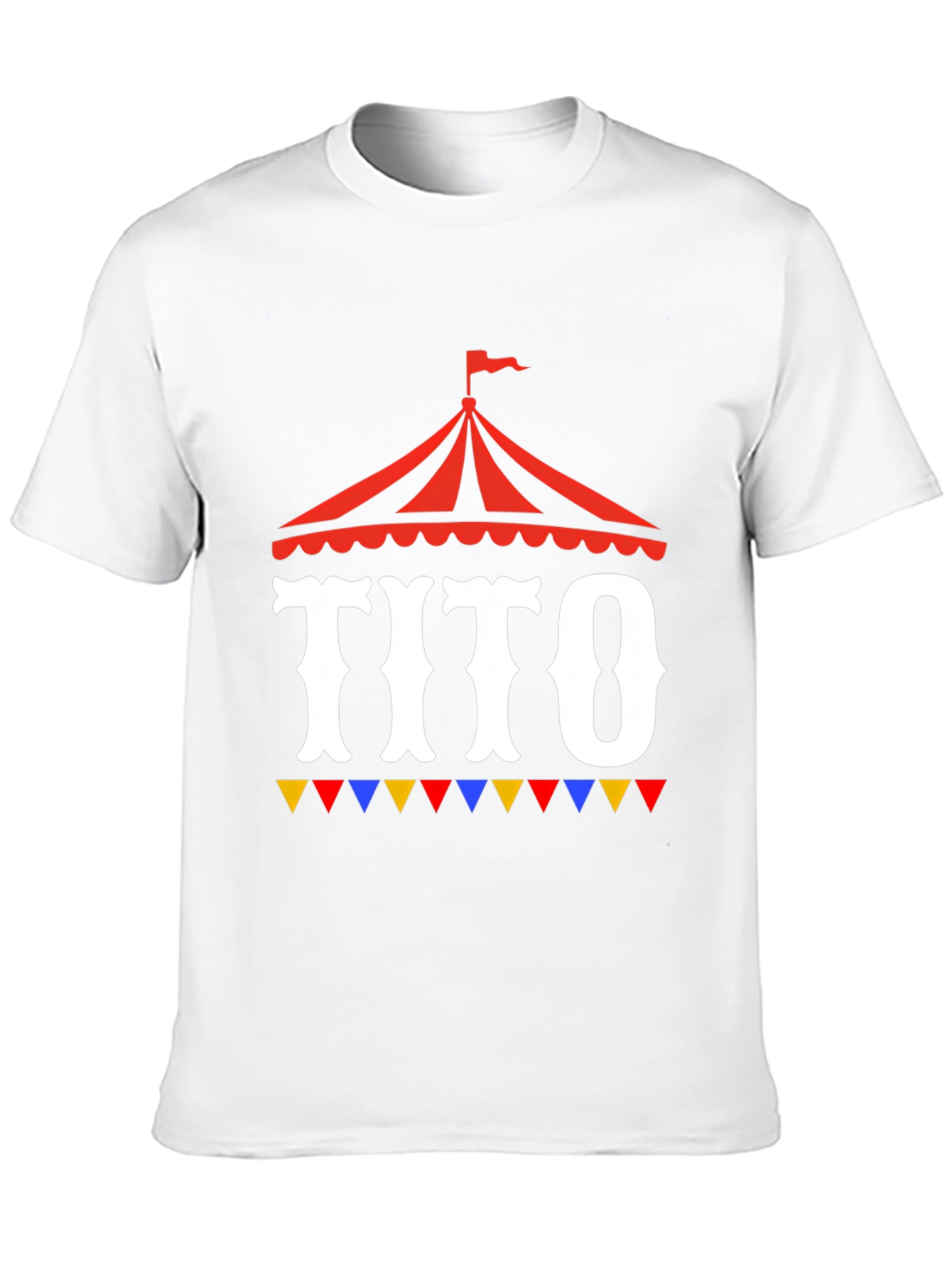Black Tito Circus Tent Graphic Tee - Fun Party Shirt view 10