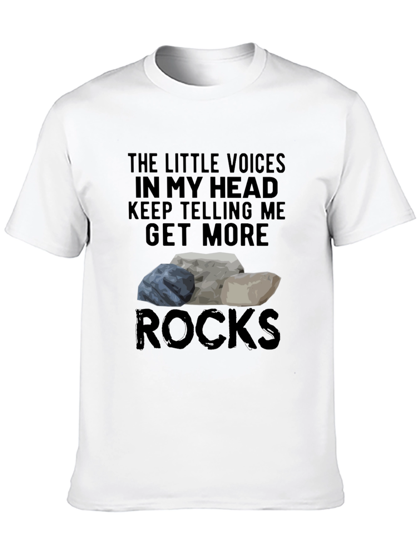 Black Get More Rocks T-Shirt Funny Rock Collector Tee view 10