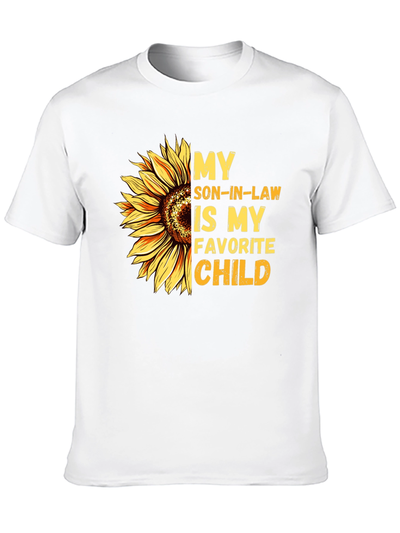 Black My Son-In-Law is My Favorite Child Sunflower Graphic Tee view 10