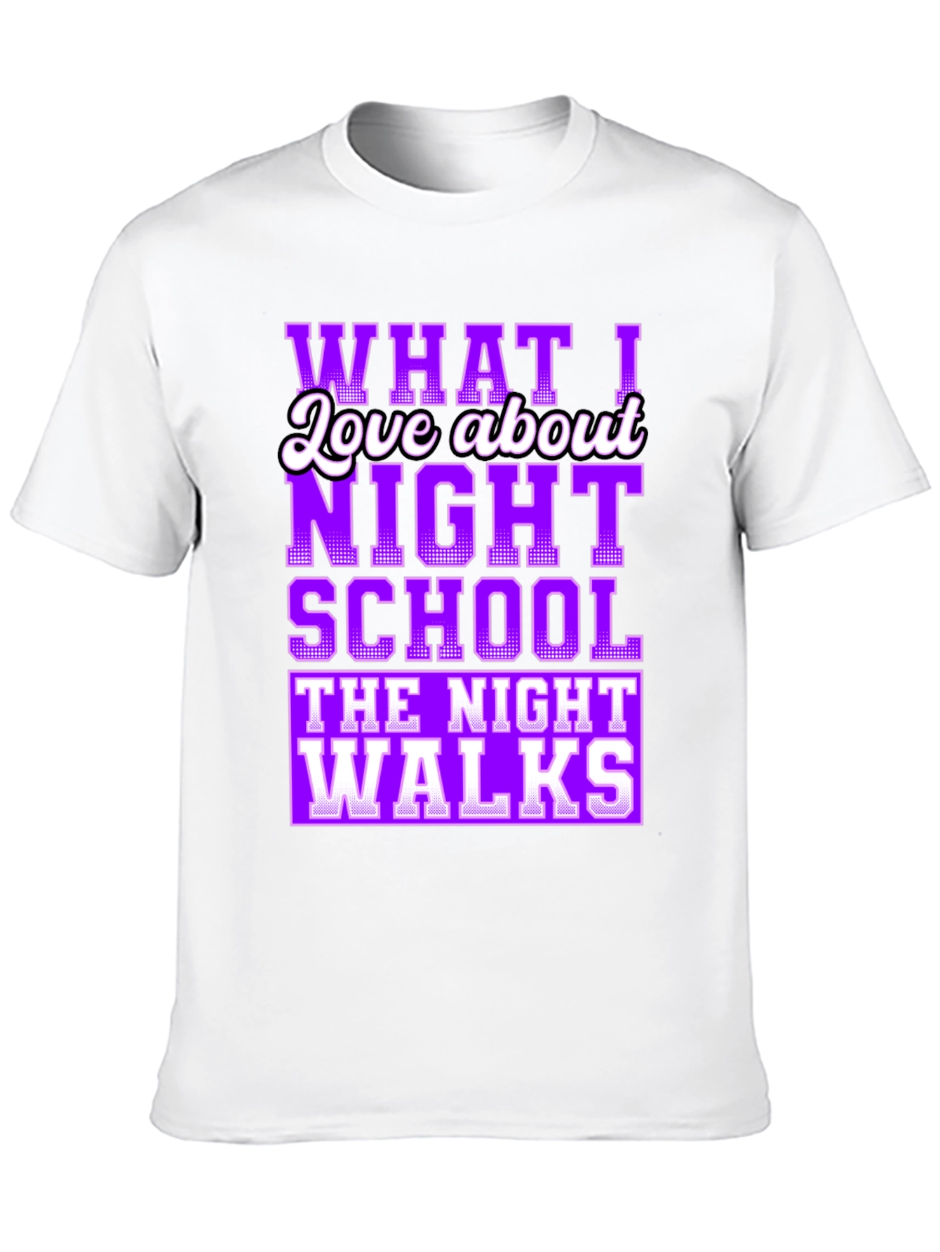 Black Night School Graphic T-Shirt - Humorous Tee view 10