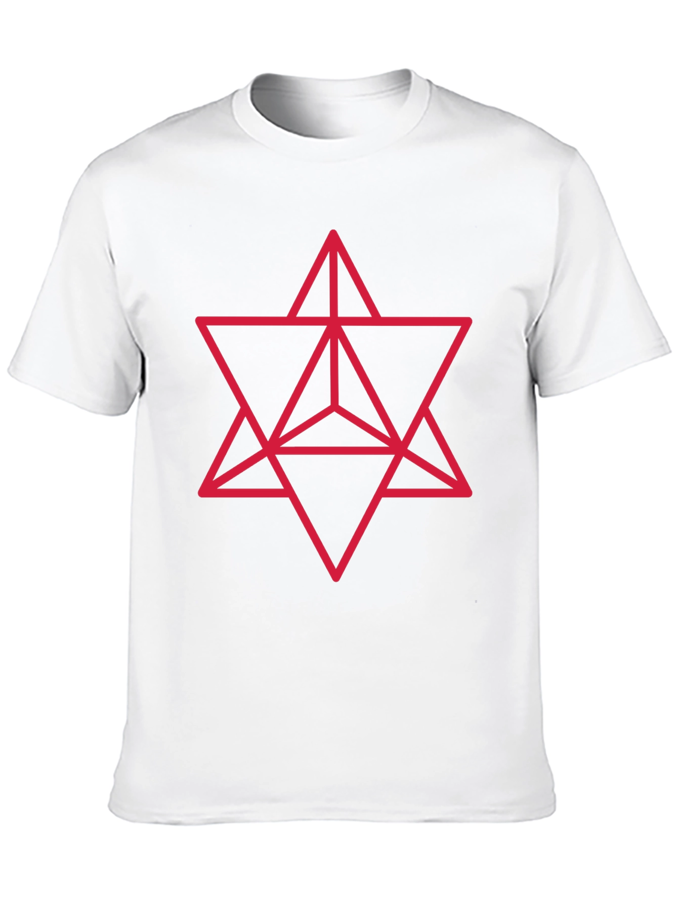Black Geometric Merkaba Star T-Shirt view 10
