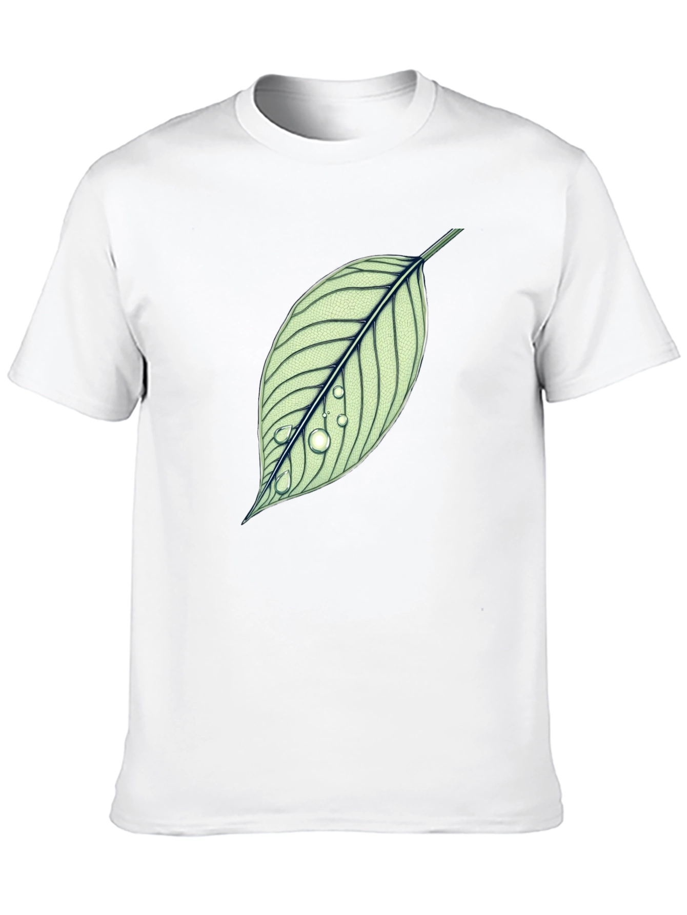 Black Leaf T-Shirt - Nature Inspired Graphic Tee view 10