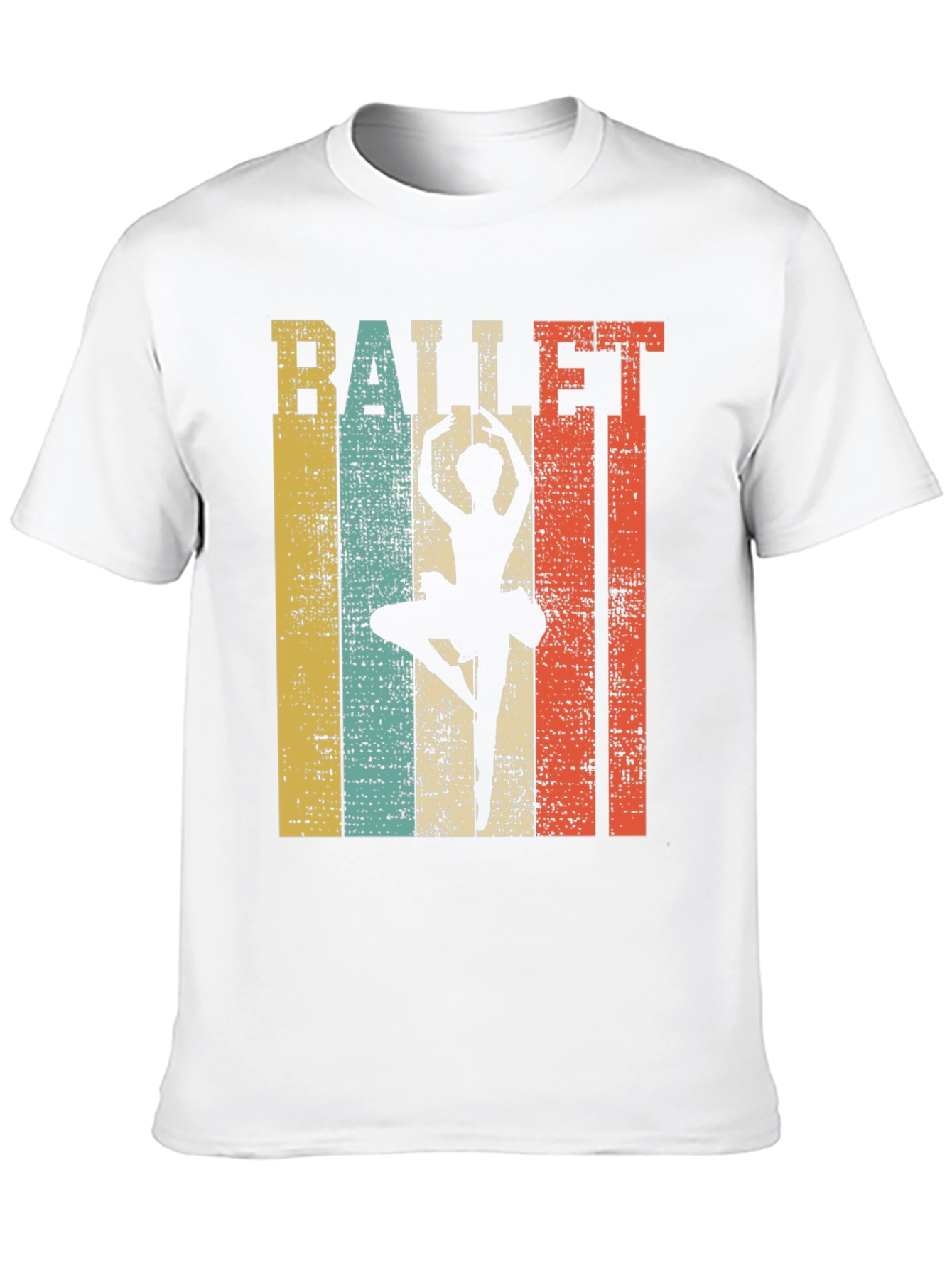 Black Ballet Dancer Retro Style Graphic Tee view 10