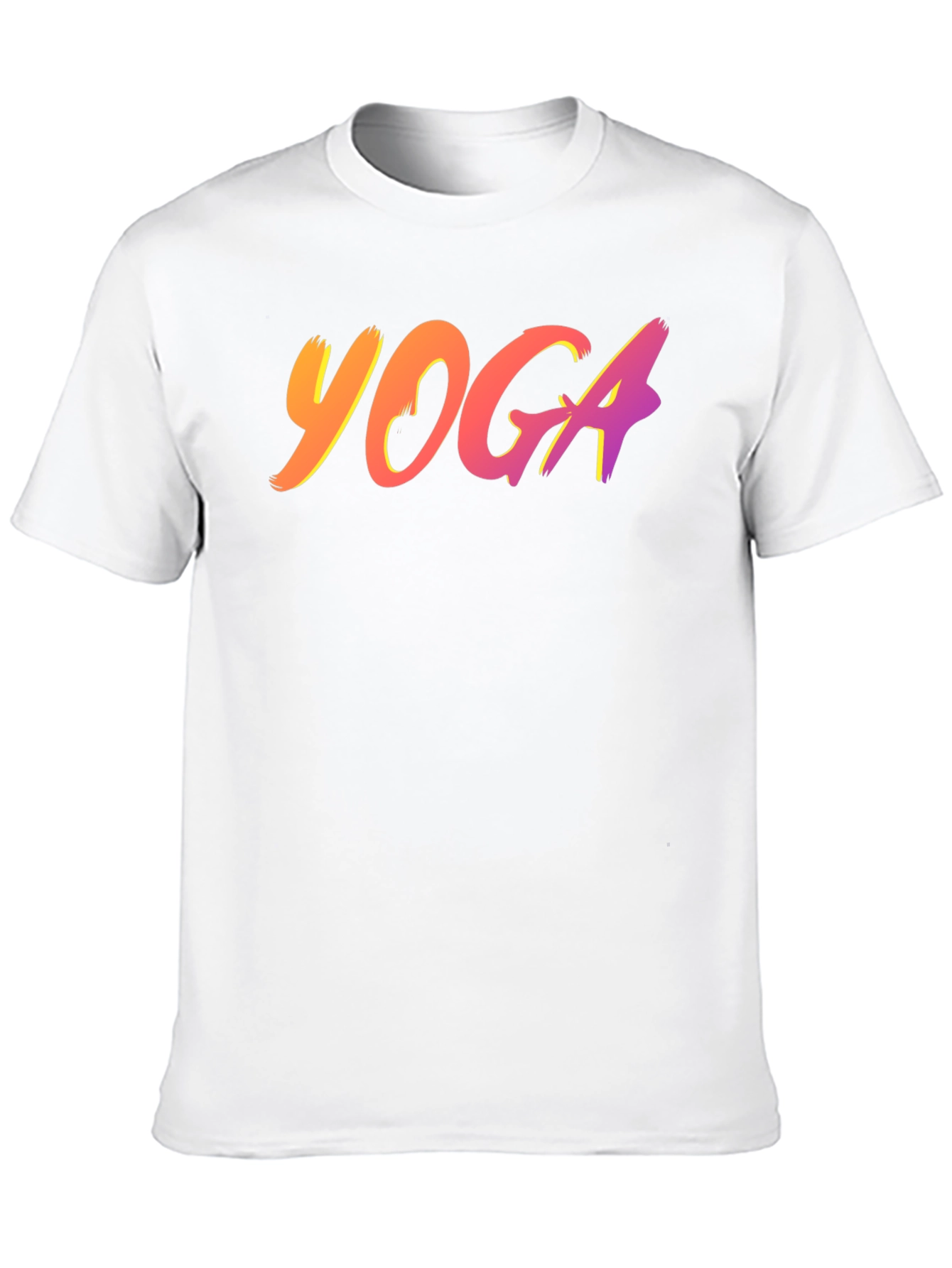Black Yoga Tee - Gradient Design view 10