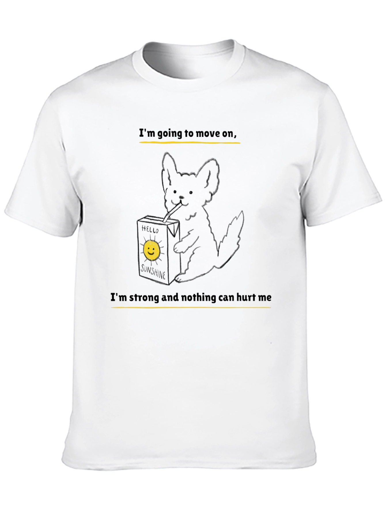 Black Black Graphic Tee:  I'm Going to Move On view 10