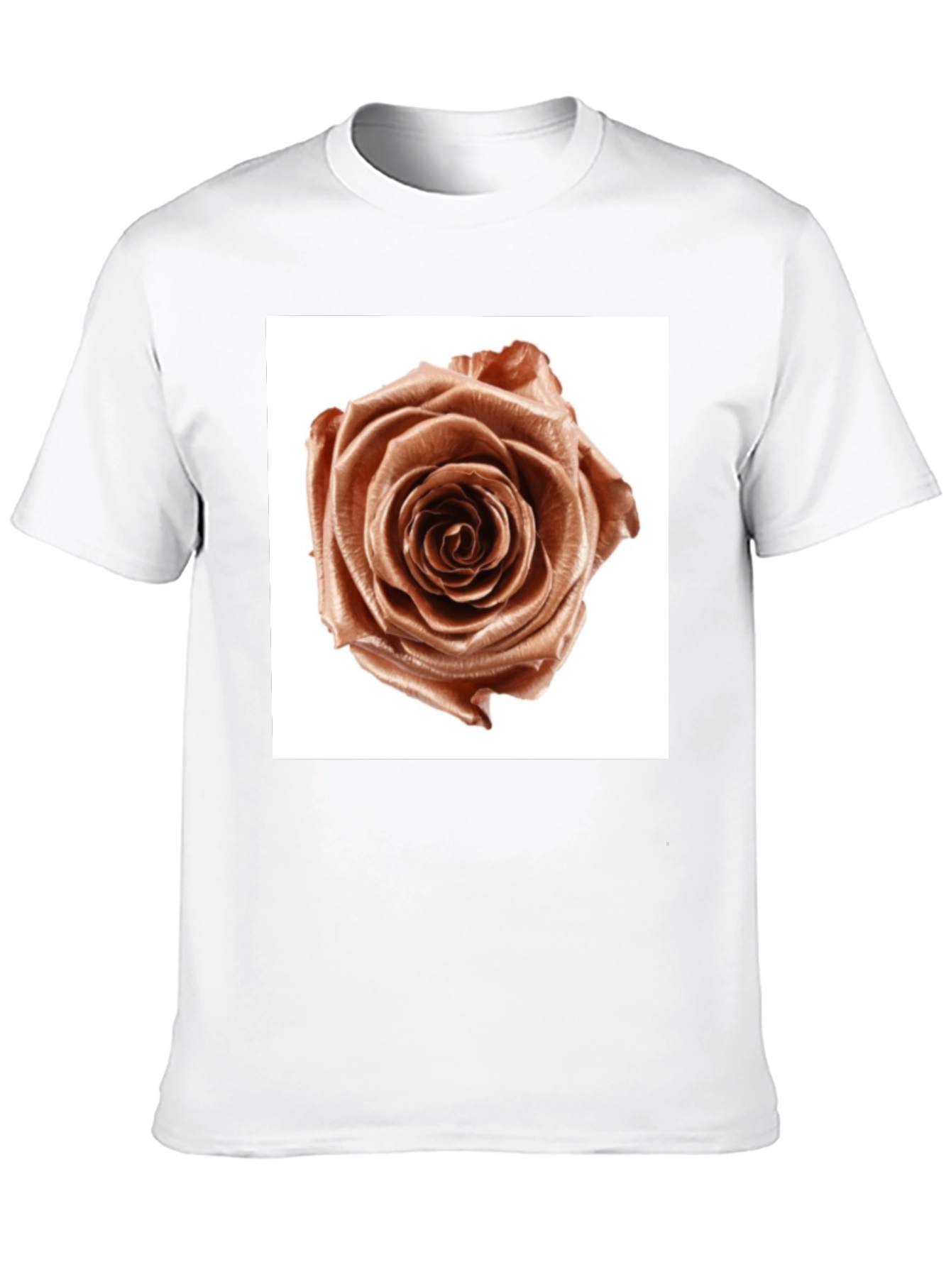Black Rose Graphic Tee - Modern Floral Design view 10