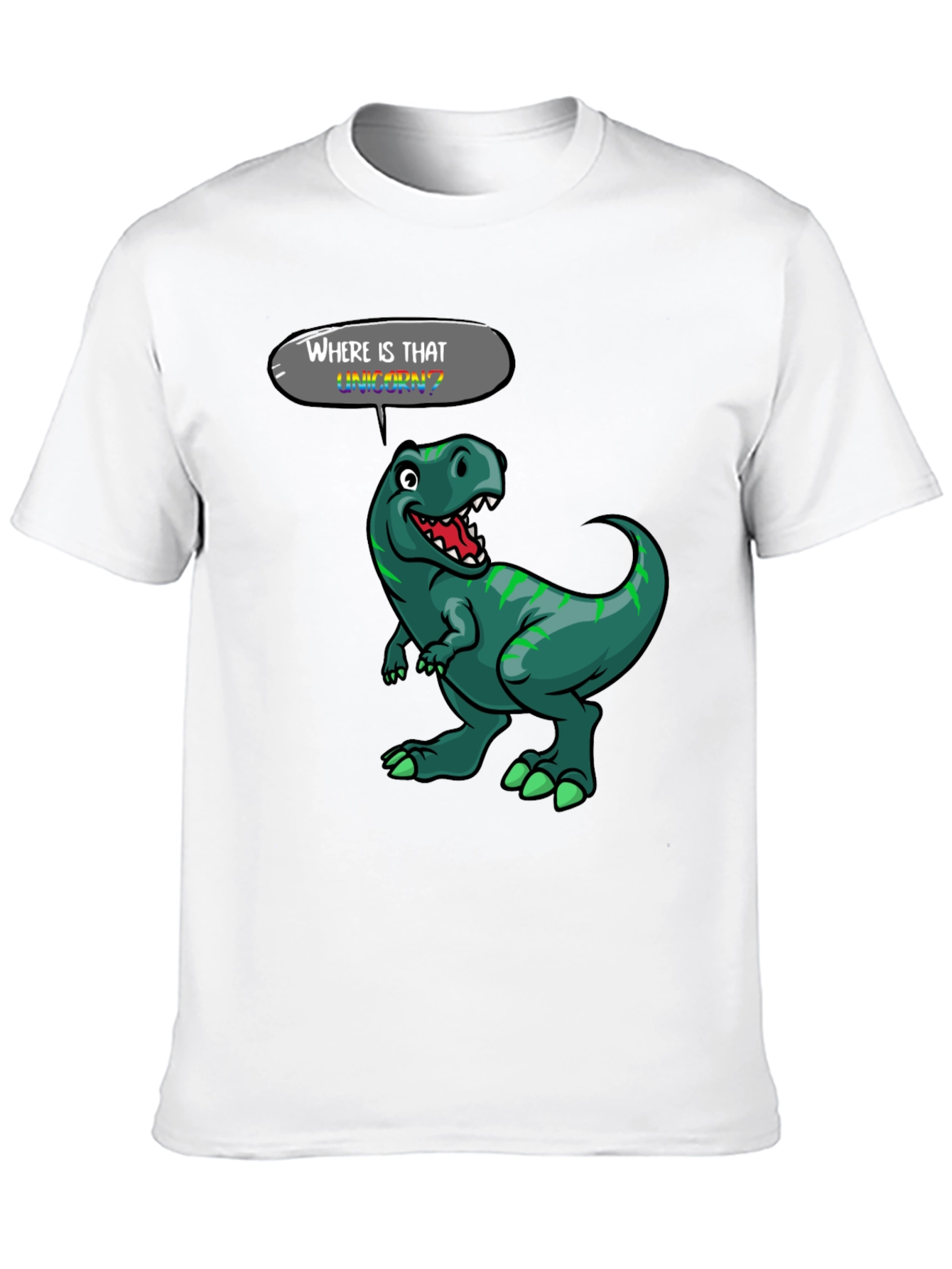 Black Dinosaur T-Shirt - Where is That Unicorn? view 10