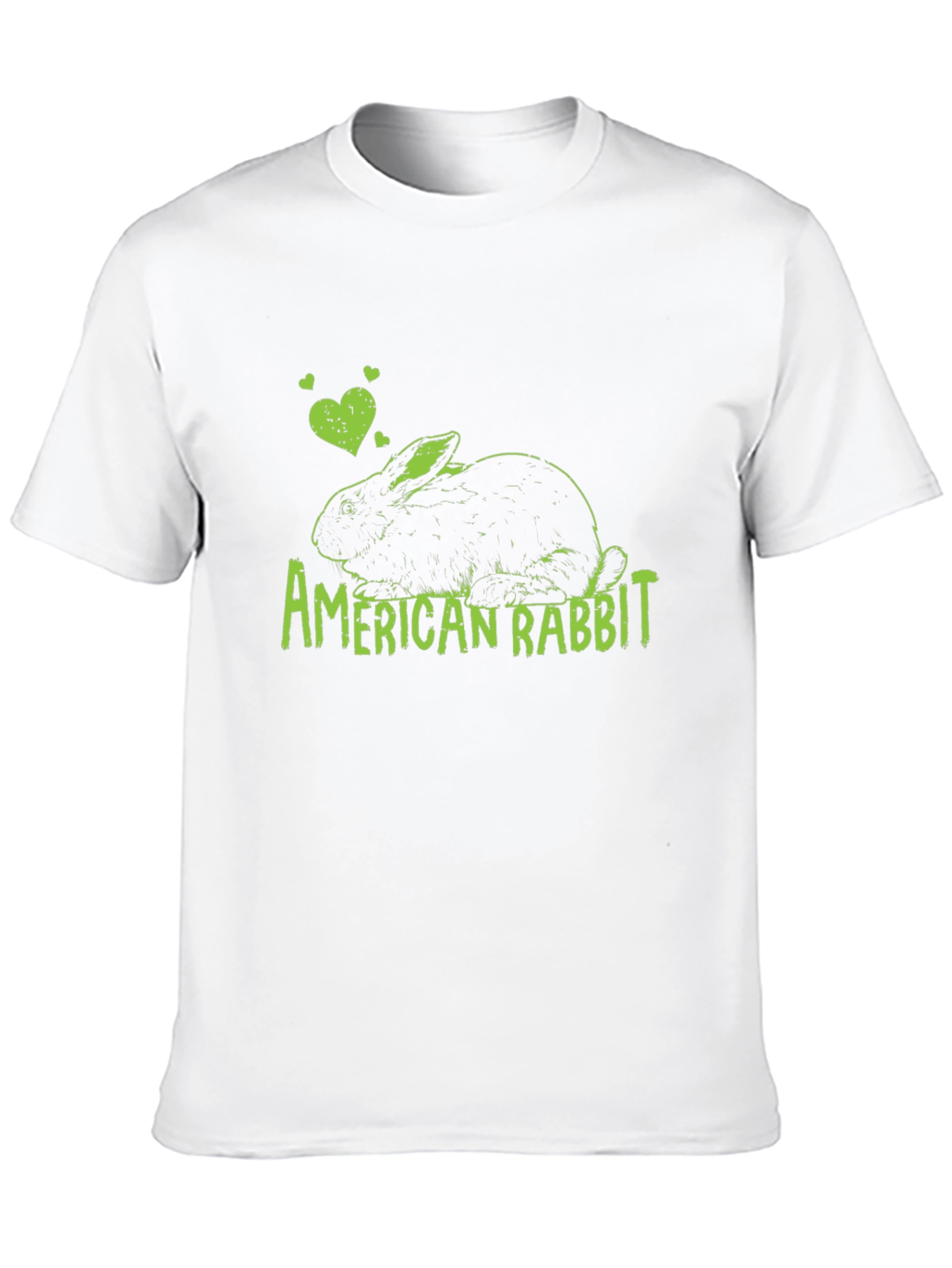 Black American Rabbit Graphic T-Shirt view 10