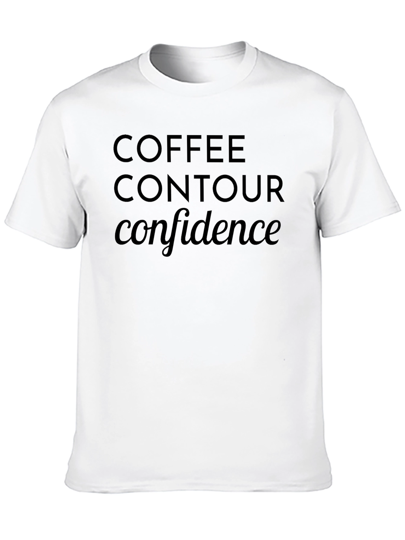 Black Coffee Contour Confidence T-Shirt view 10