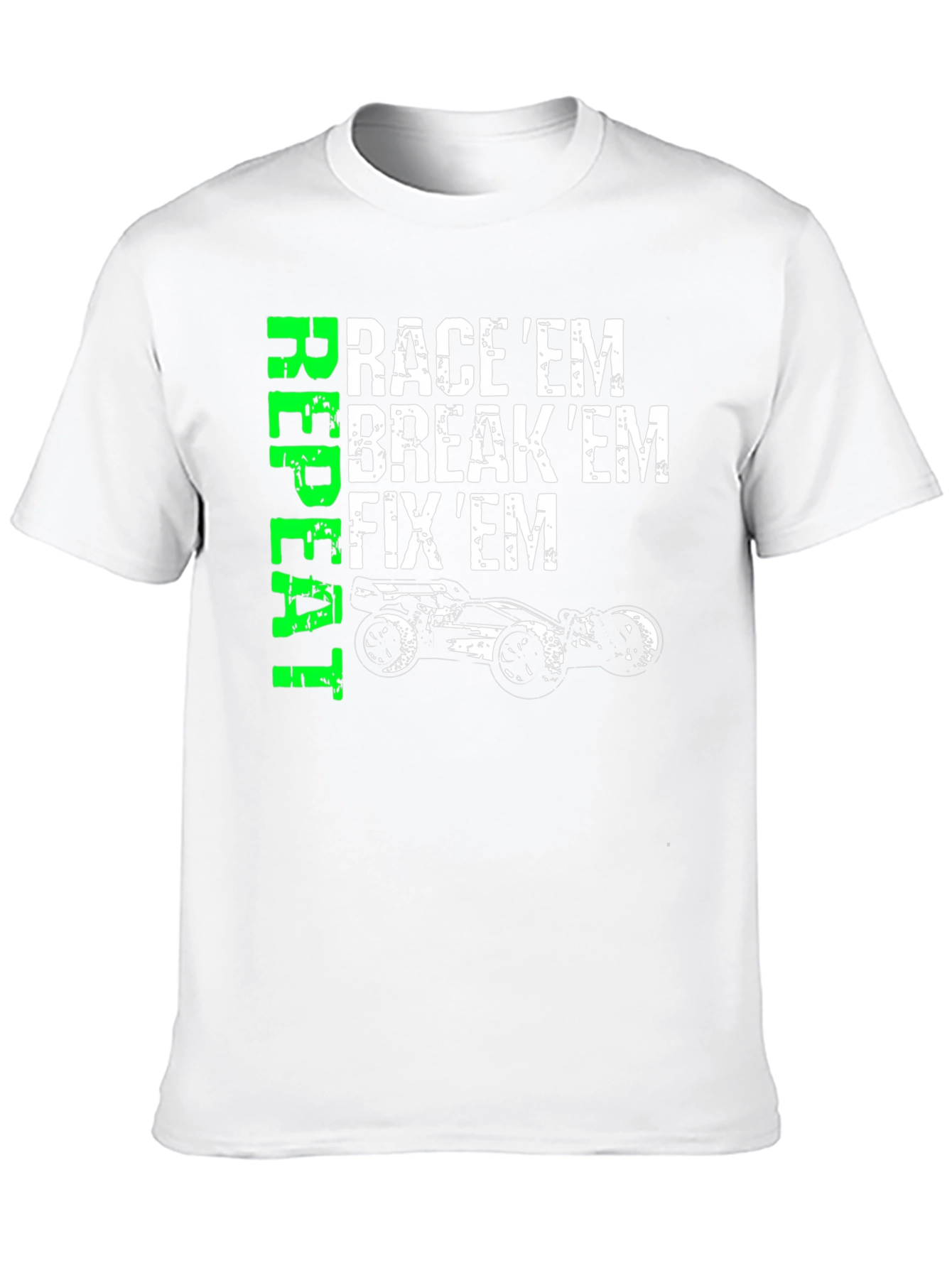 Black Race 'Em, Break 'Em, Fix 'Em T-Shirt view 10