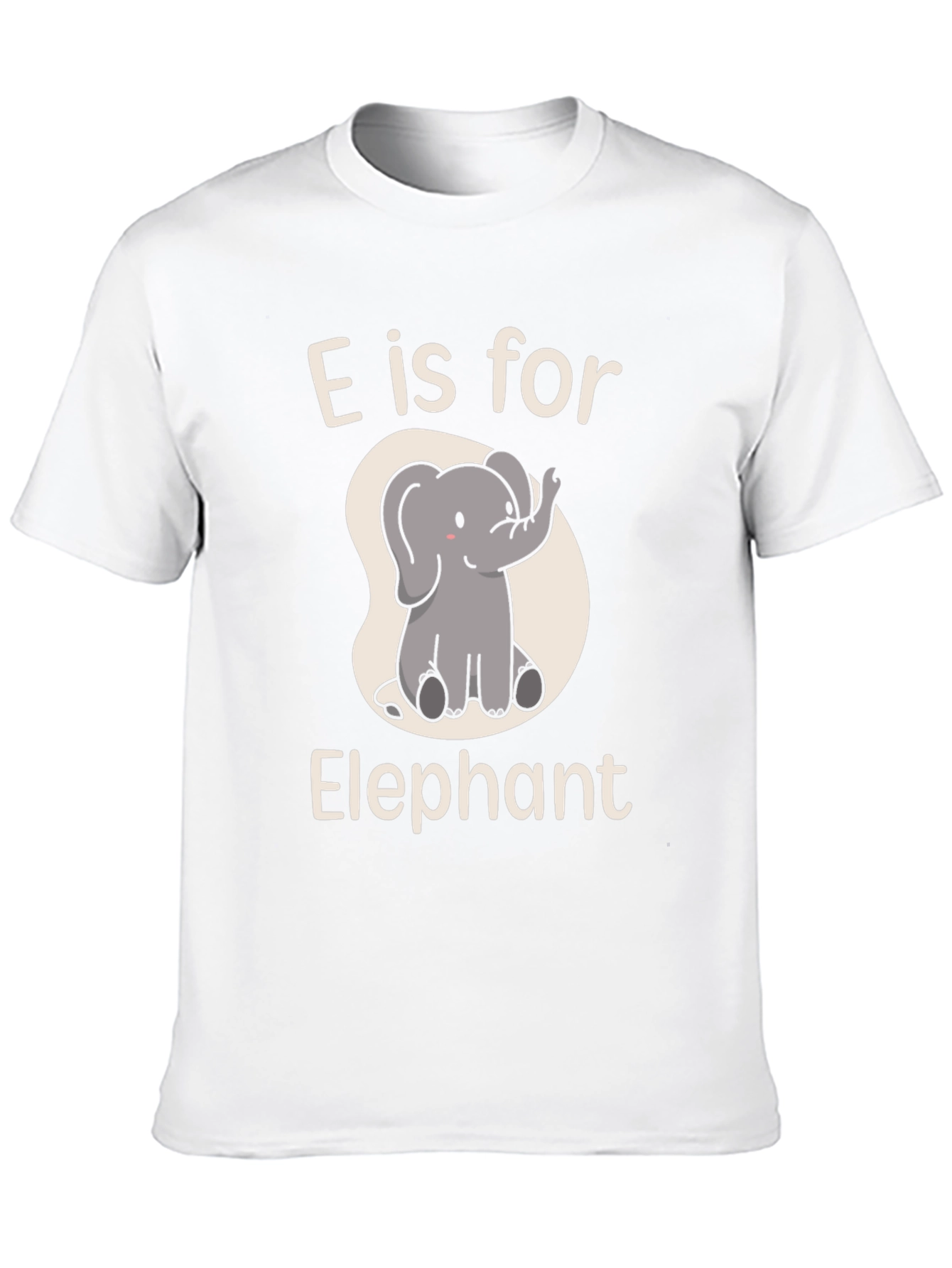 Black E is for Elephant T-Shirt view 10