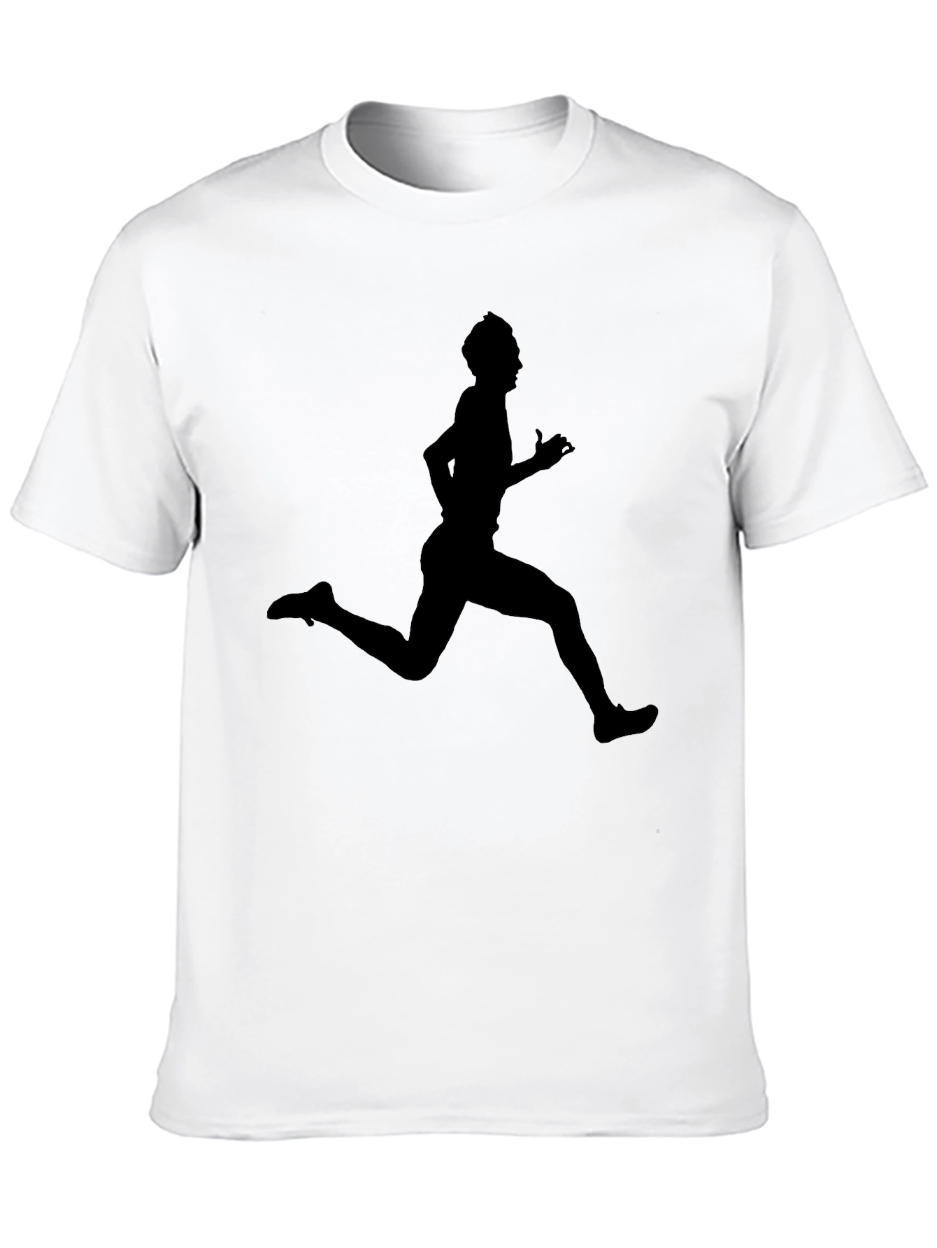 Black Running Man Graphic Black T-Shirt view 10