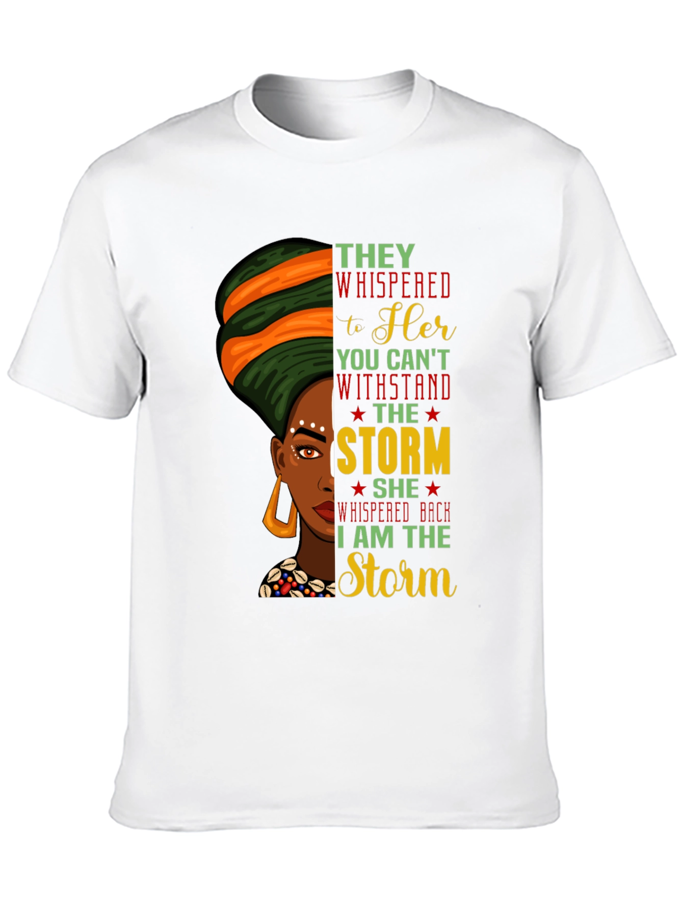 Black Empowered Black Woman T-Shirt - I Am The Storm Graphic Tee view 10
