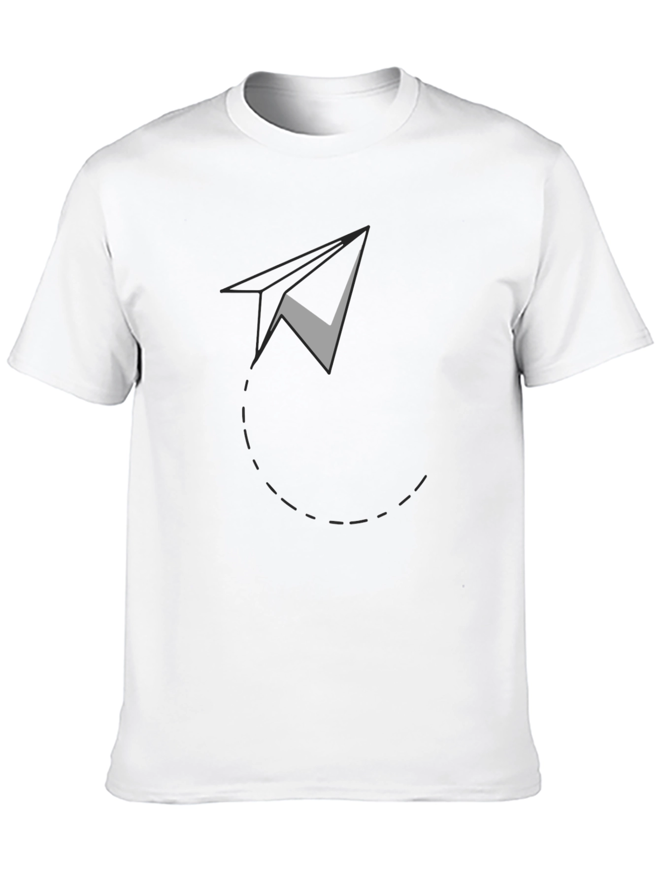 Black Men's Black Paper Airplane Graphic Tee view 10