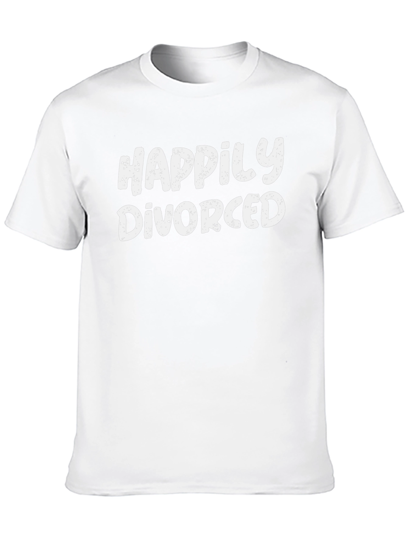 Black Happily Divorced Graphic T-Shirt - Black Cotton Tee view 10