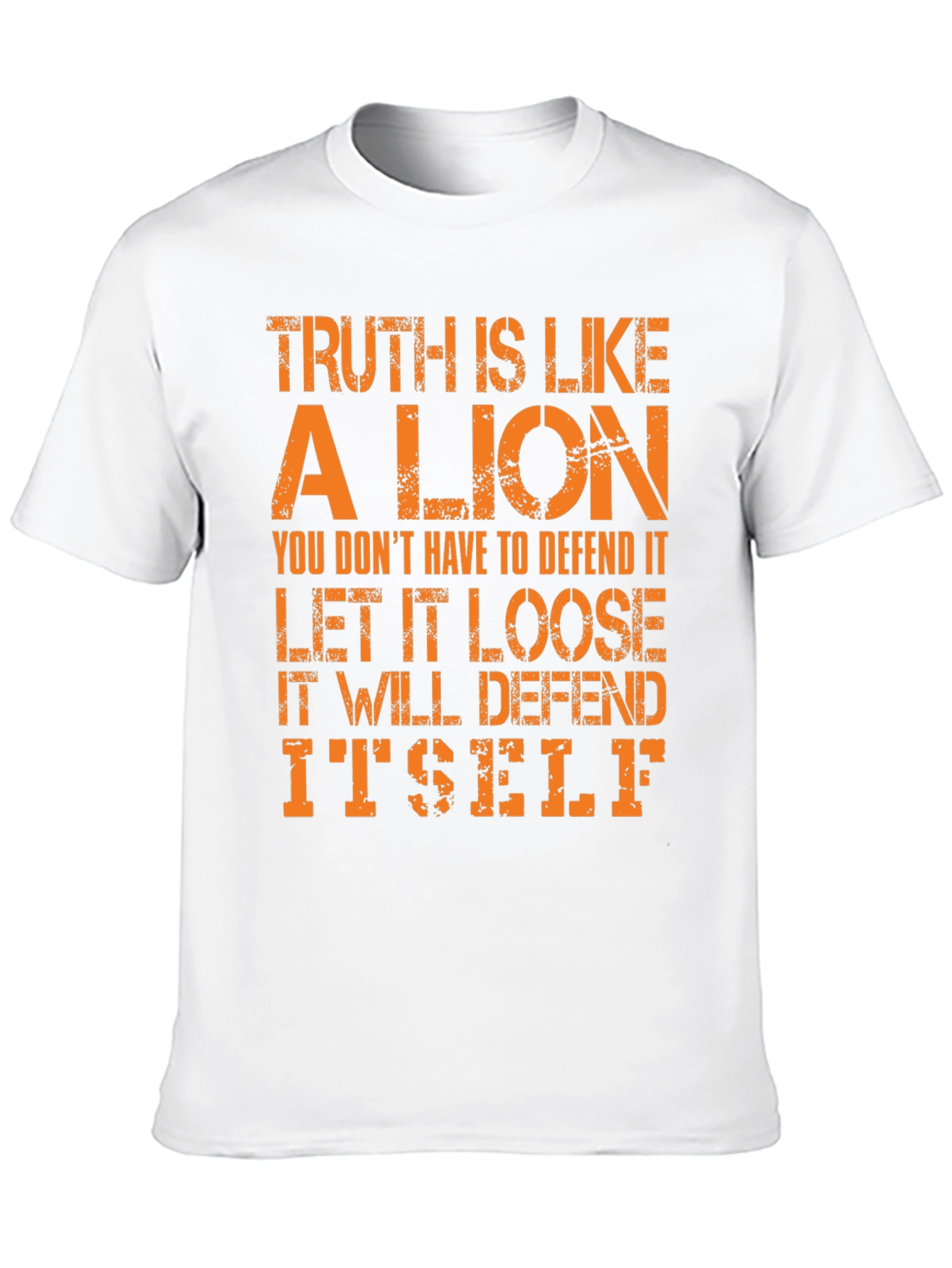 Black Truth Lion Graphic Tee - Bold Statement T-Shirt view 10