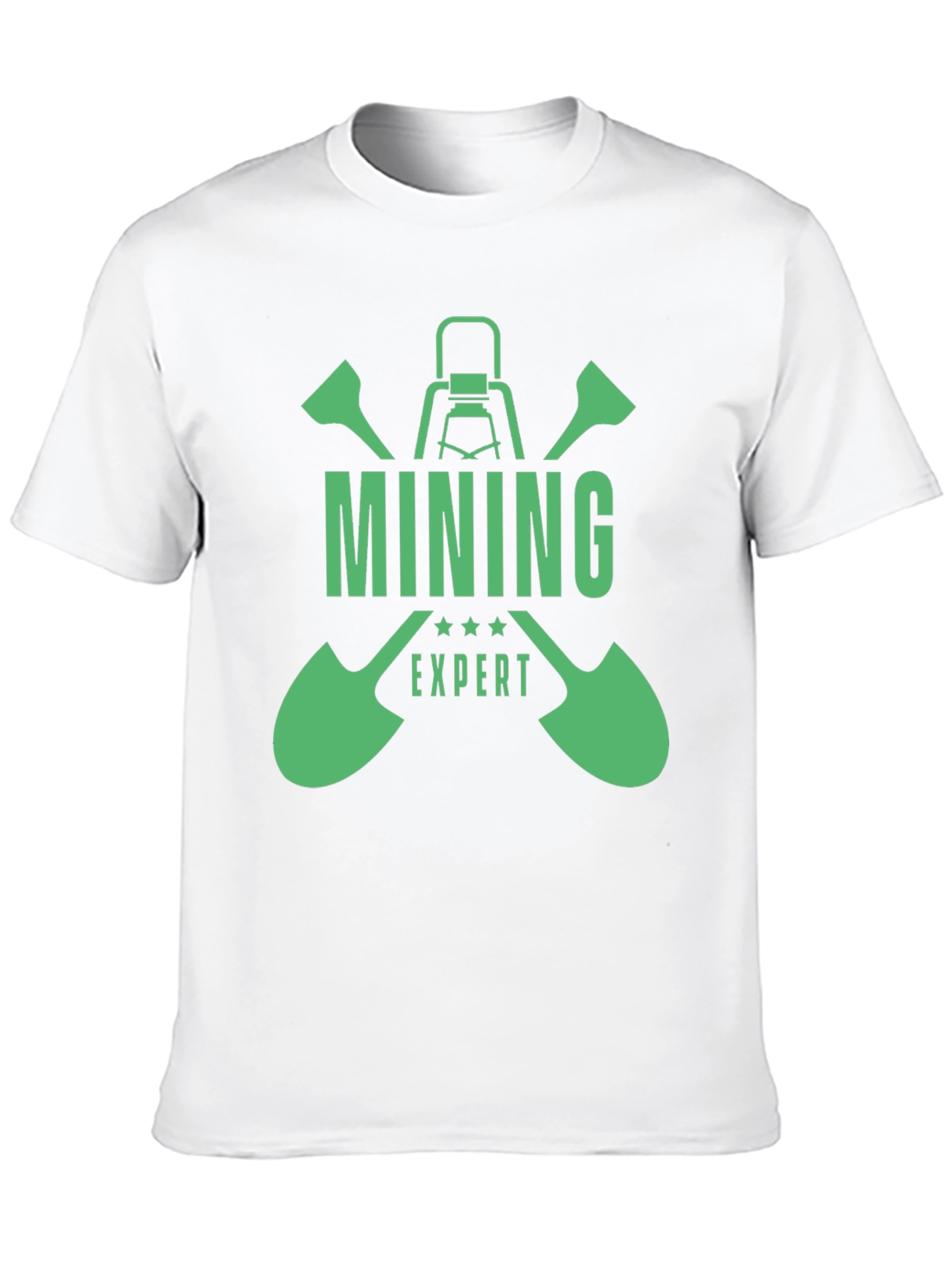 Black Mining Expert Graphic T-Shirt - Black view 10