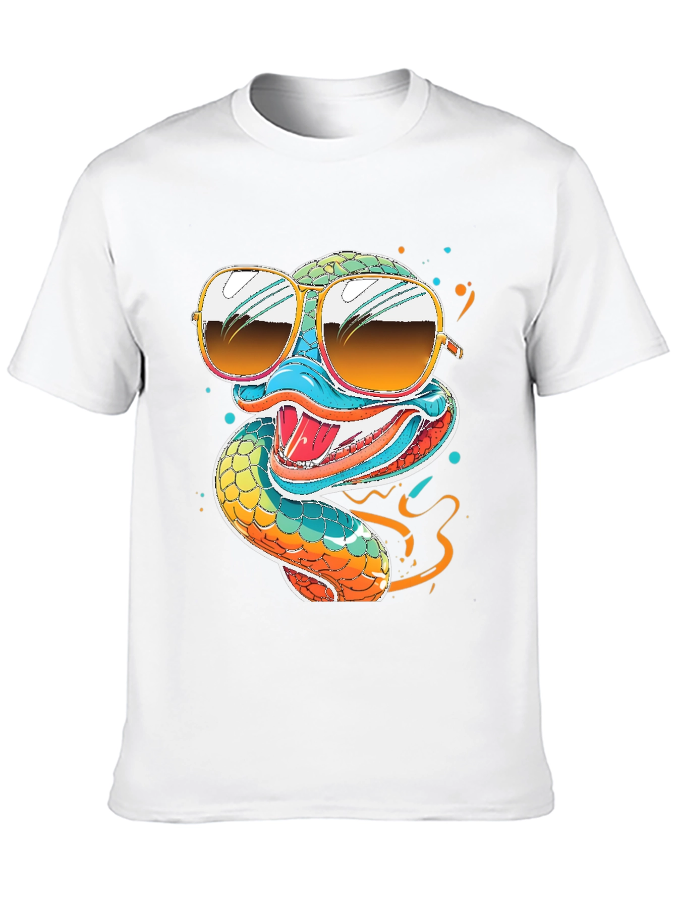Black Cool Snake T-Shirt view 10