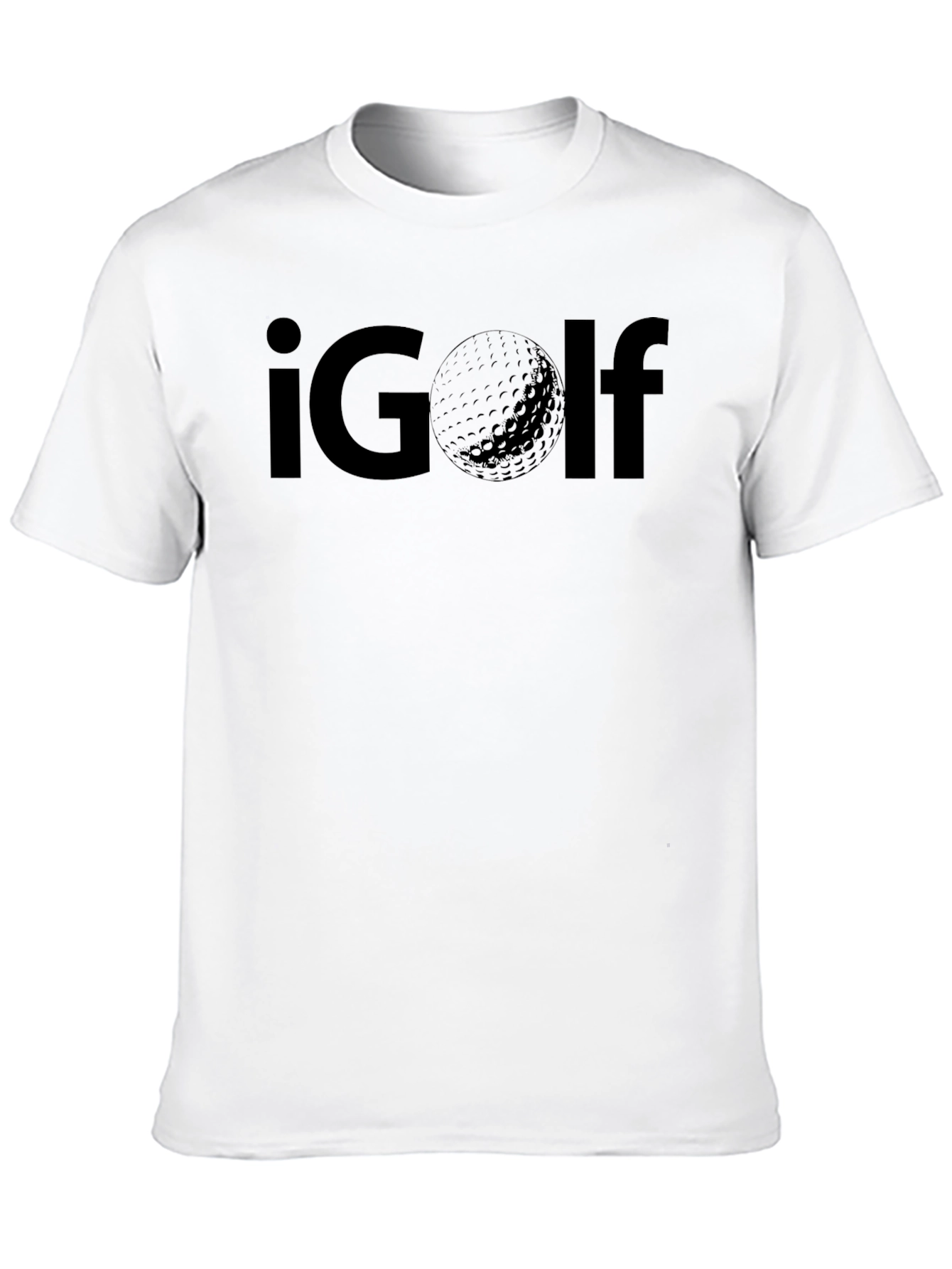Black iGolf Graphic Tee - Black Cotton Golf Lover T-Shirt view 10