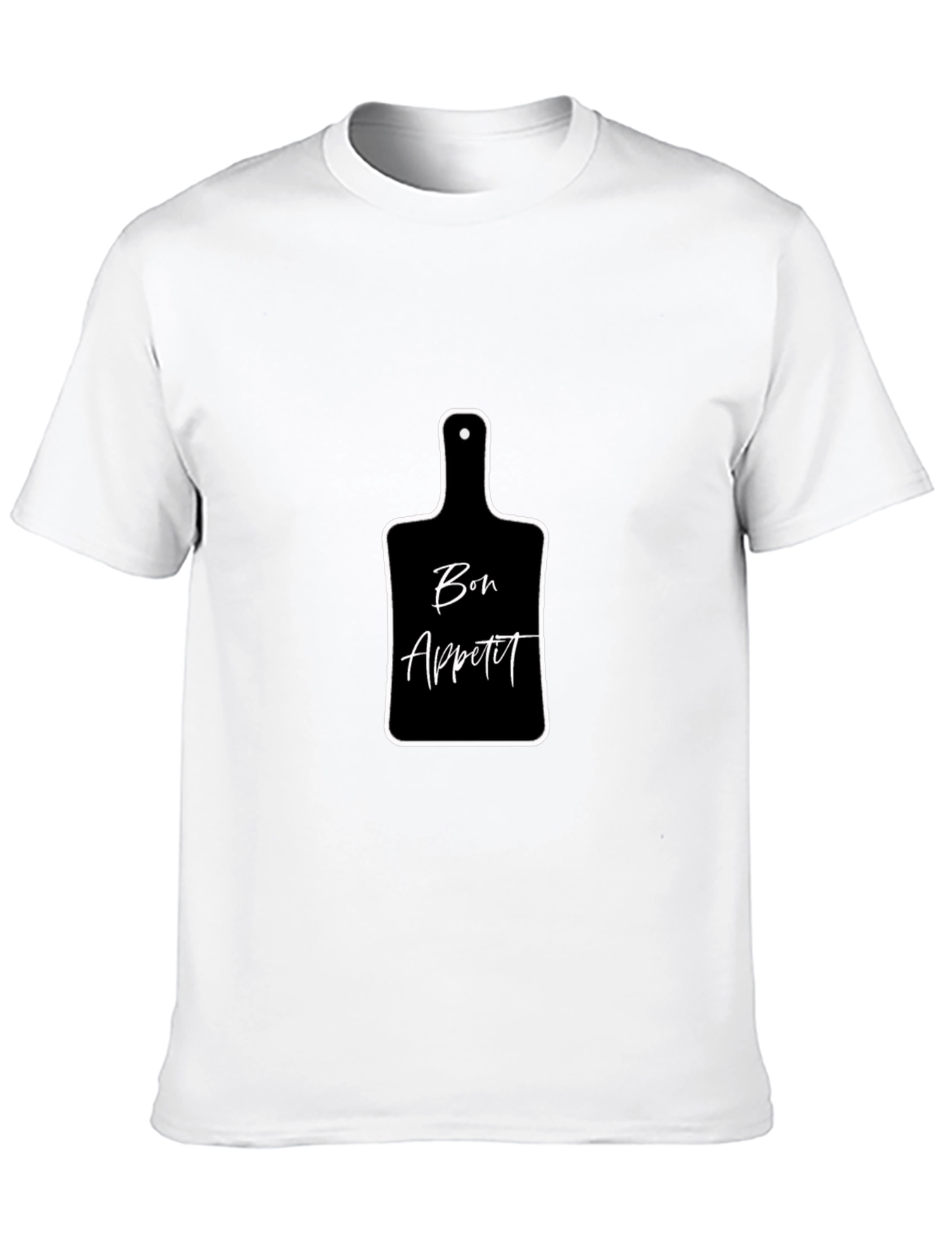 Black Bon Appétit Cutting Board Graphic T-Shirt view 10