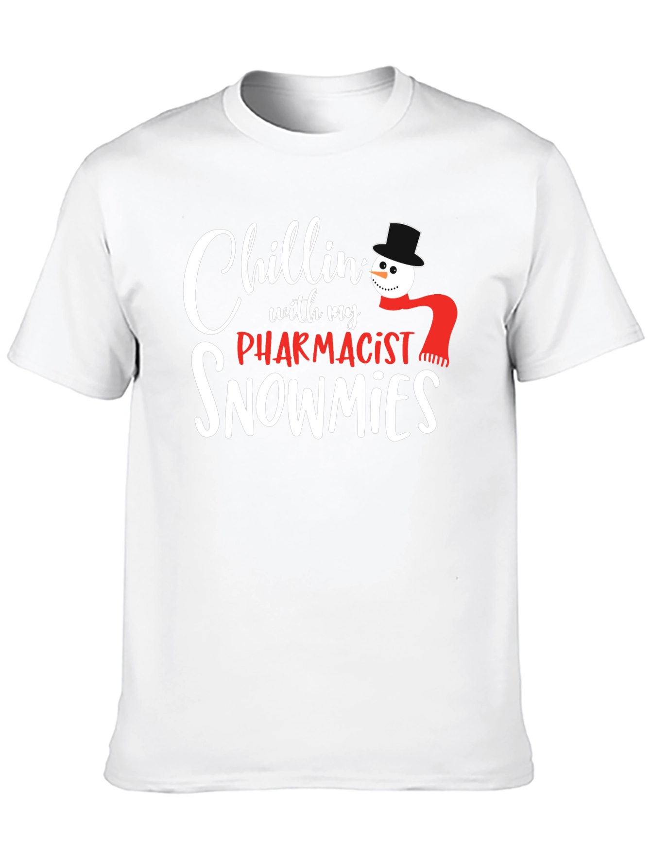 Black Chillin' With My Pharmacist Snowmies T-Shirt view 10