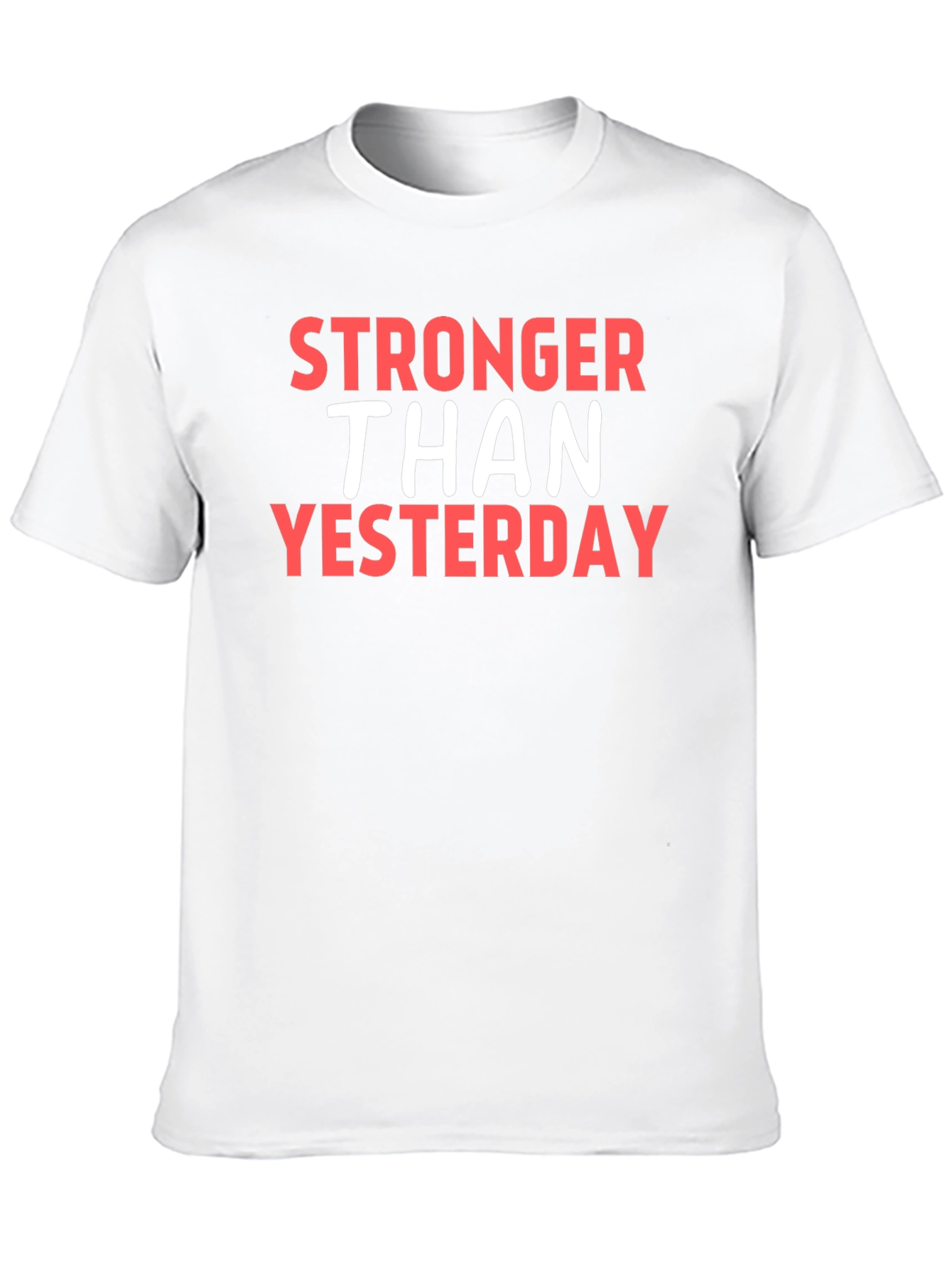 Black Stronger Than Yesterday Graphic Tee view 10