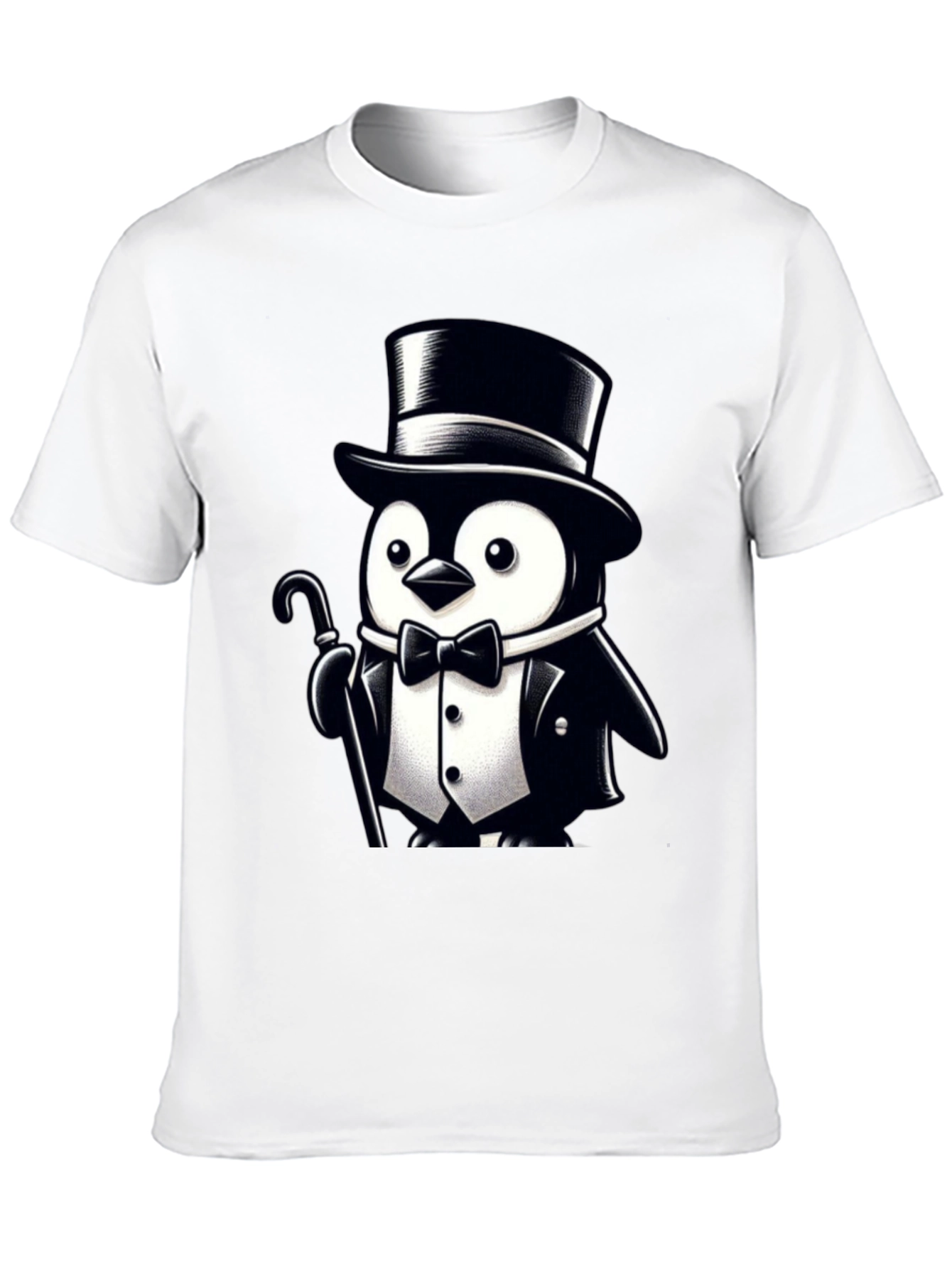 Black Penguin Tuxedo Graphic Tee - Classy Cool view 10
