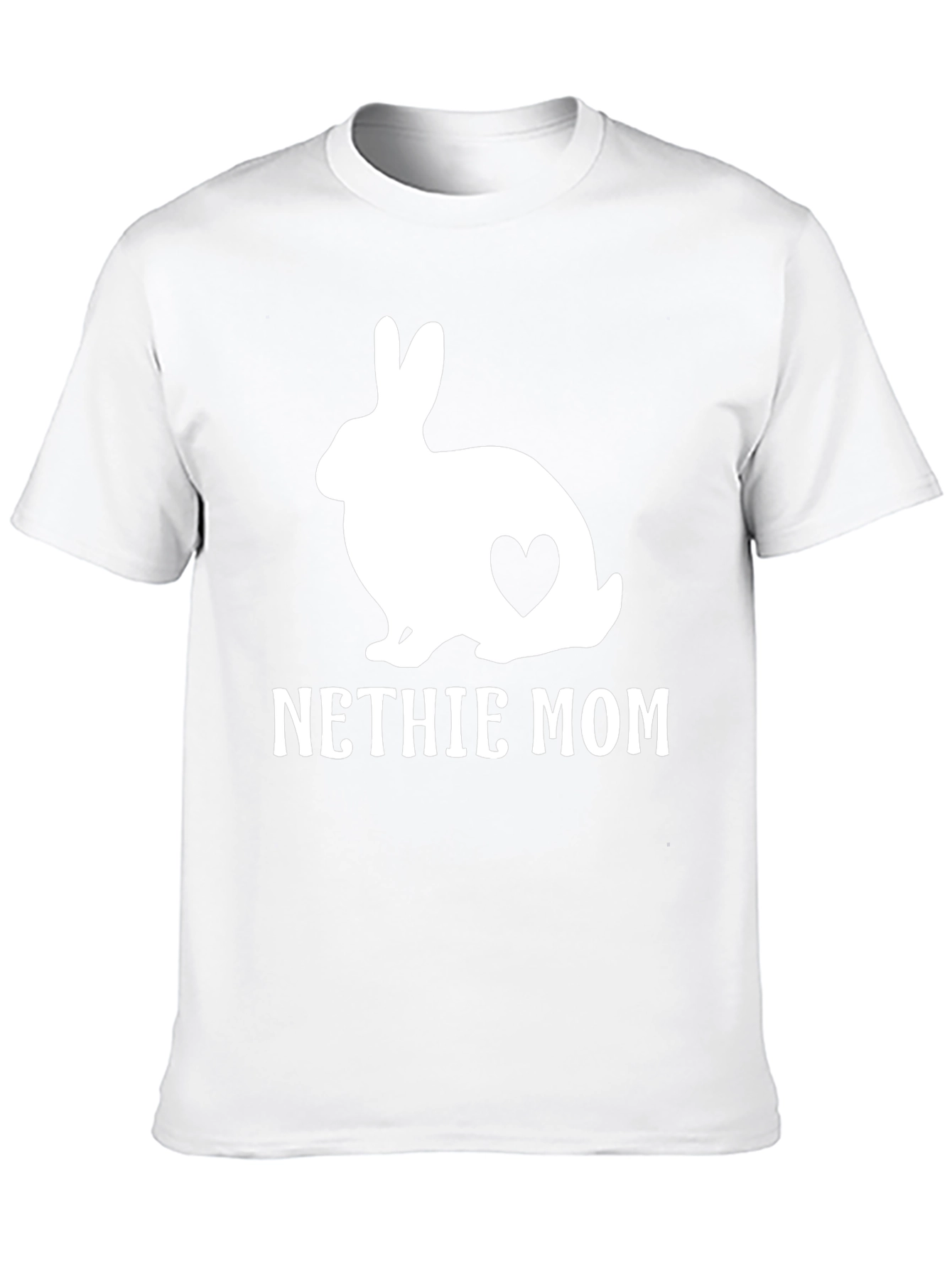 Black Nethie Mom Rabbit Graphic T-Shirt view 10