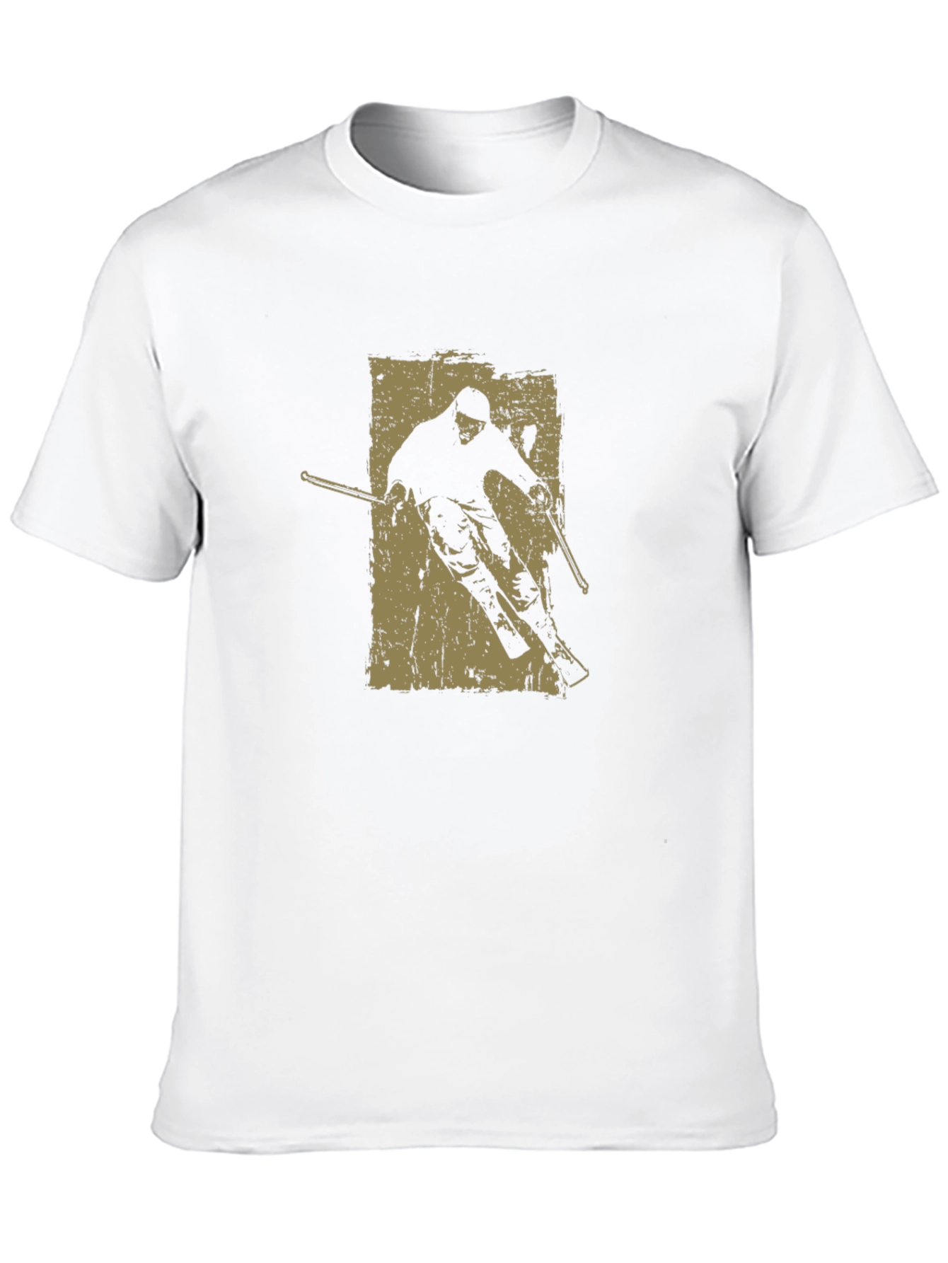 Black Vintage Skier Graphic Tee view 10
