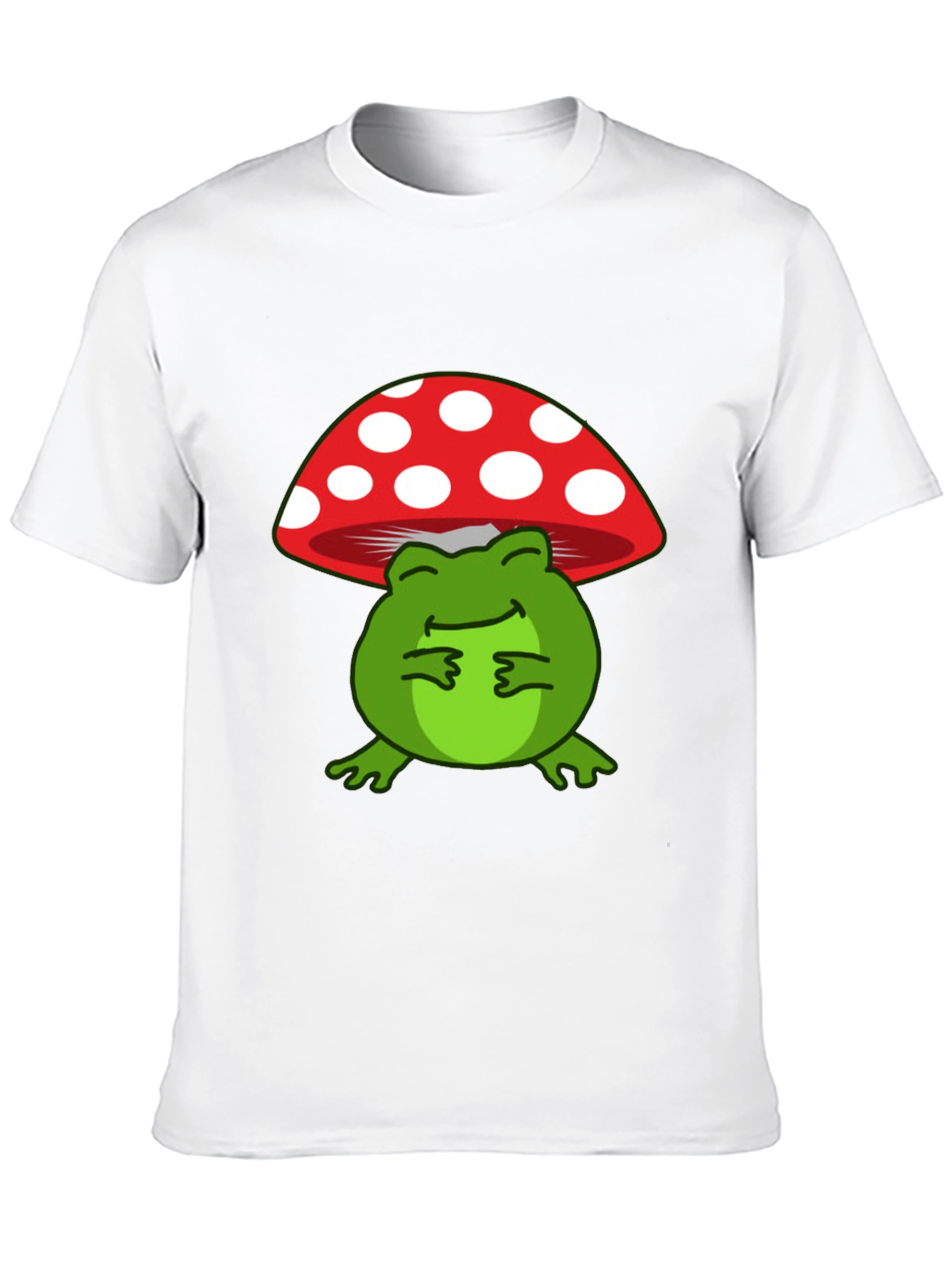 Black Frog Mushroom T-Shirt: Cute and Comfortable Tee view 10