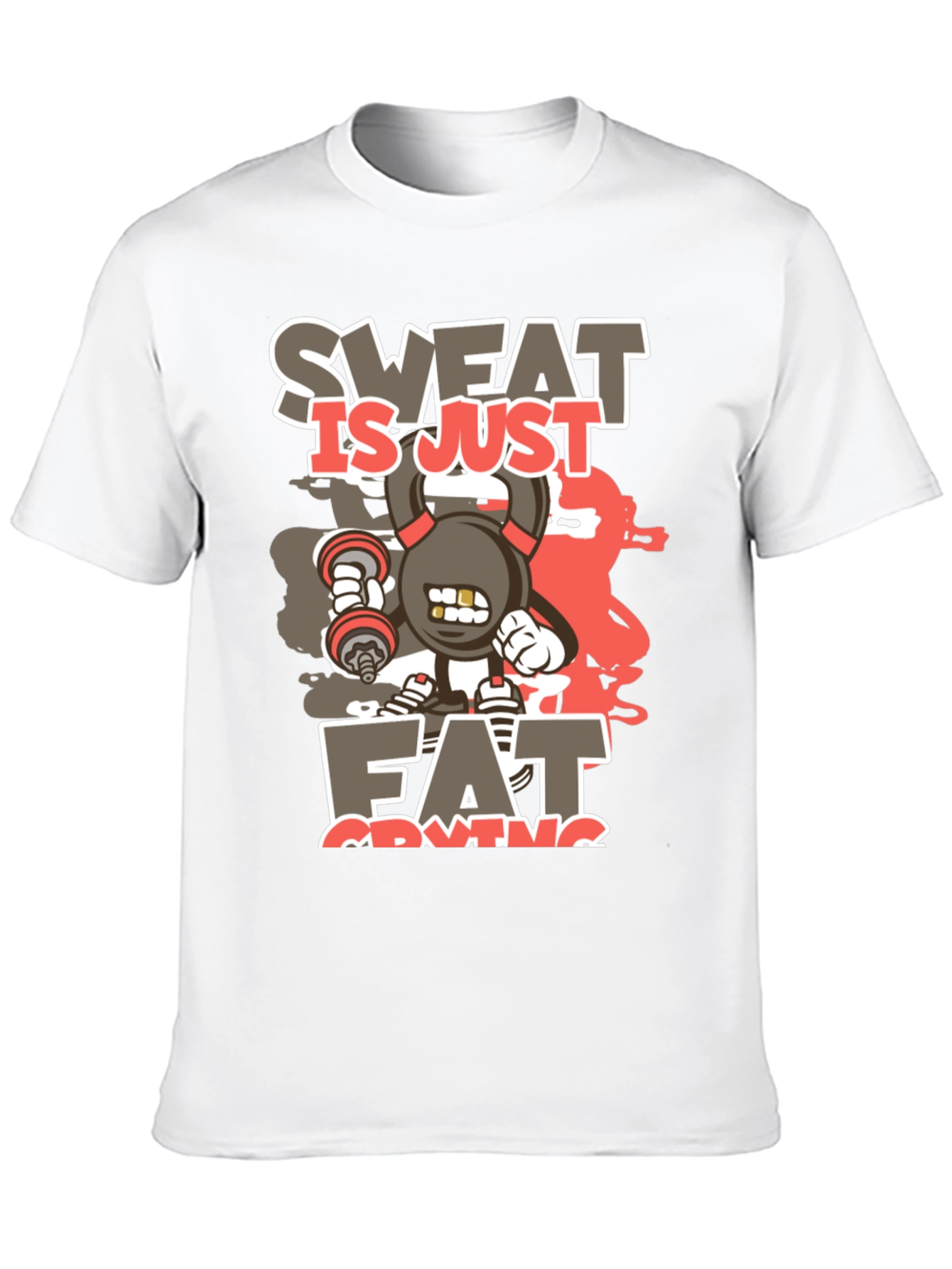 Black Sweat is Just Fat Crying Graphic T-Shirt view 10