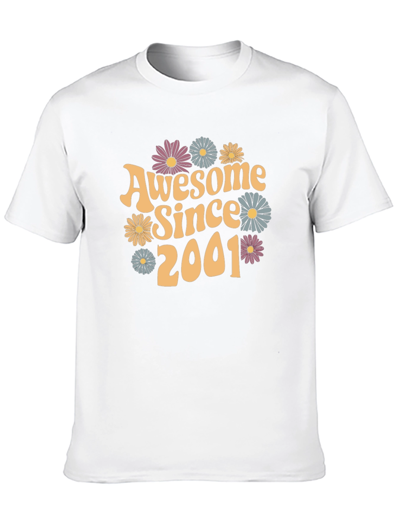 Black Awesome Since 2001 Graphic Tee view 10