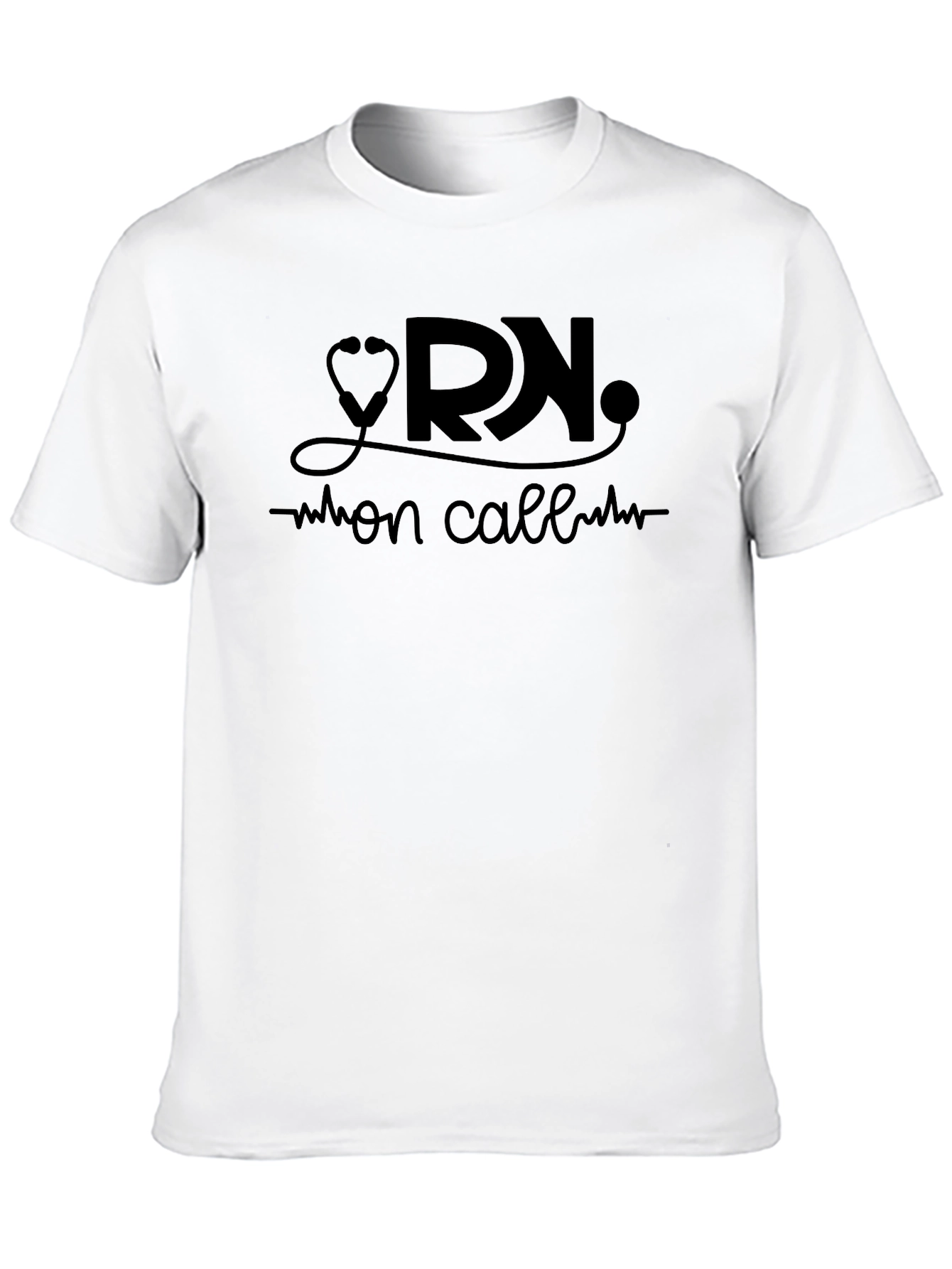Black RN On Call Graphic T-Shirt view 10