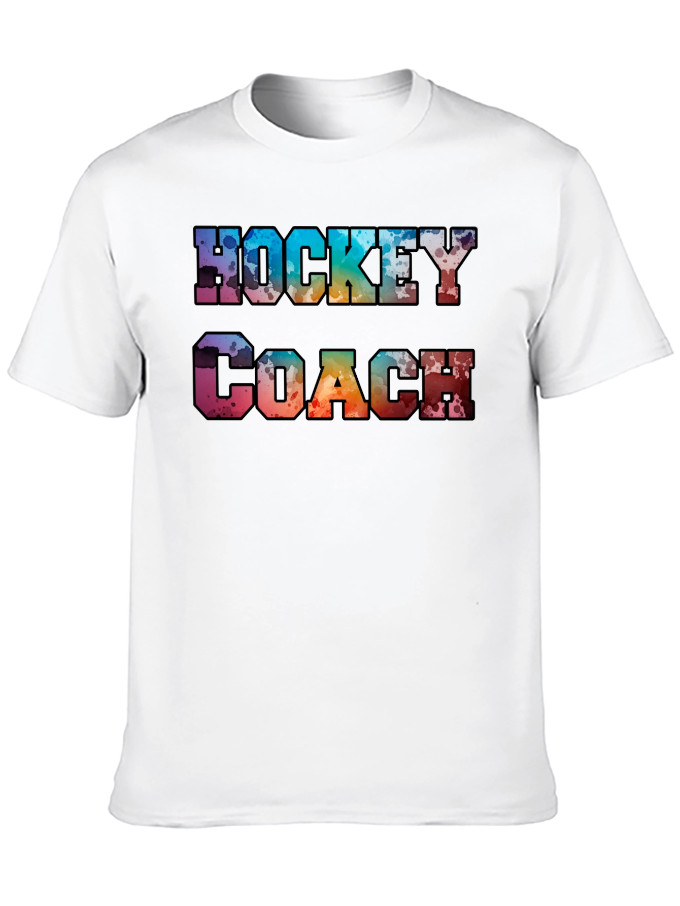 Black Hockey Coach Graphic Tee view 10