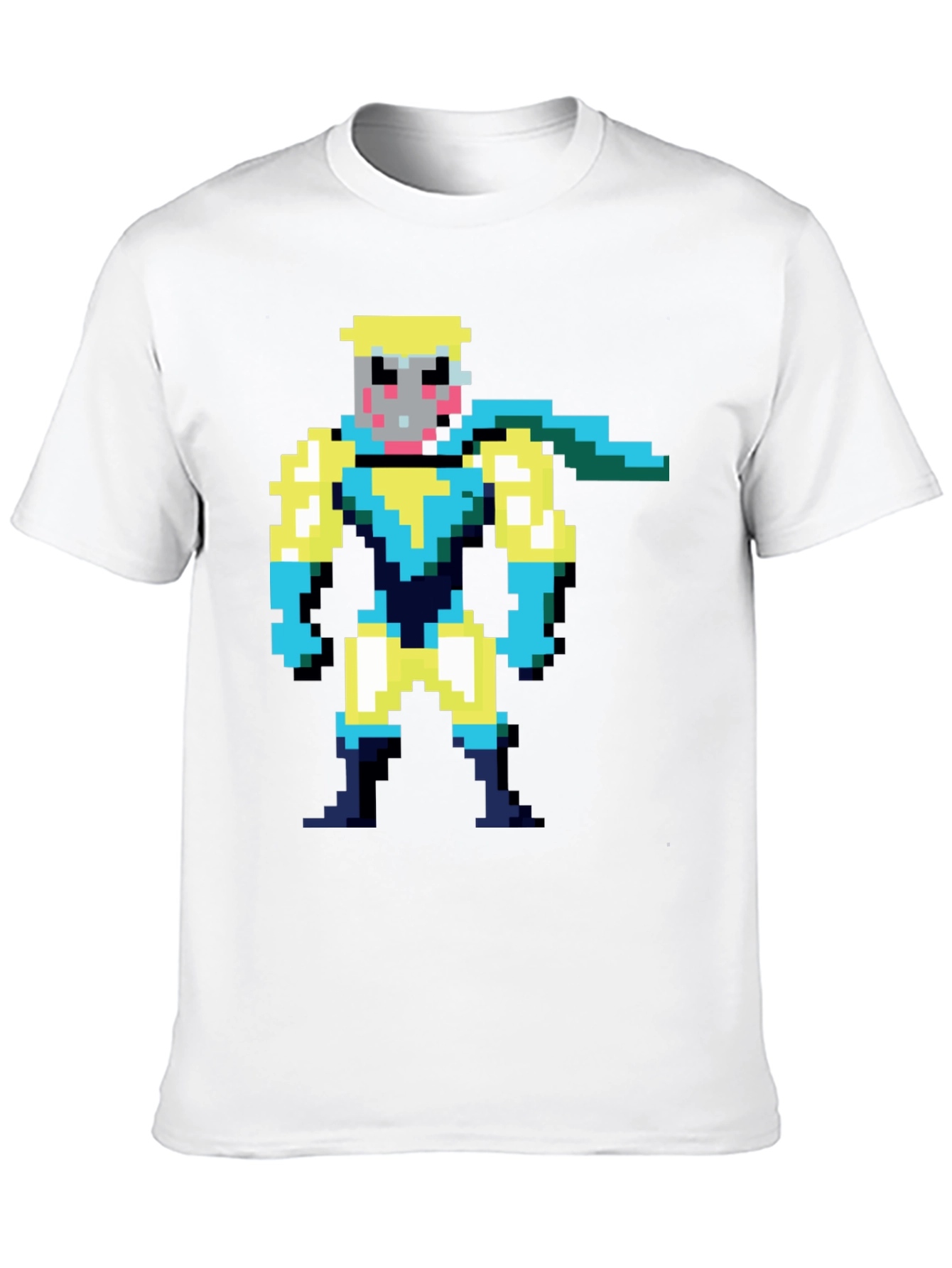 Black Pixel Superhero Black Tee view 10