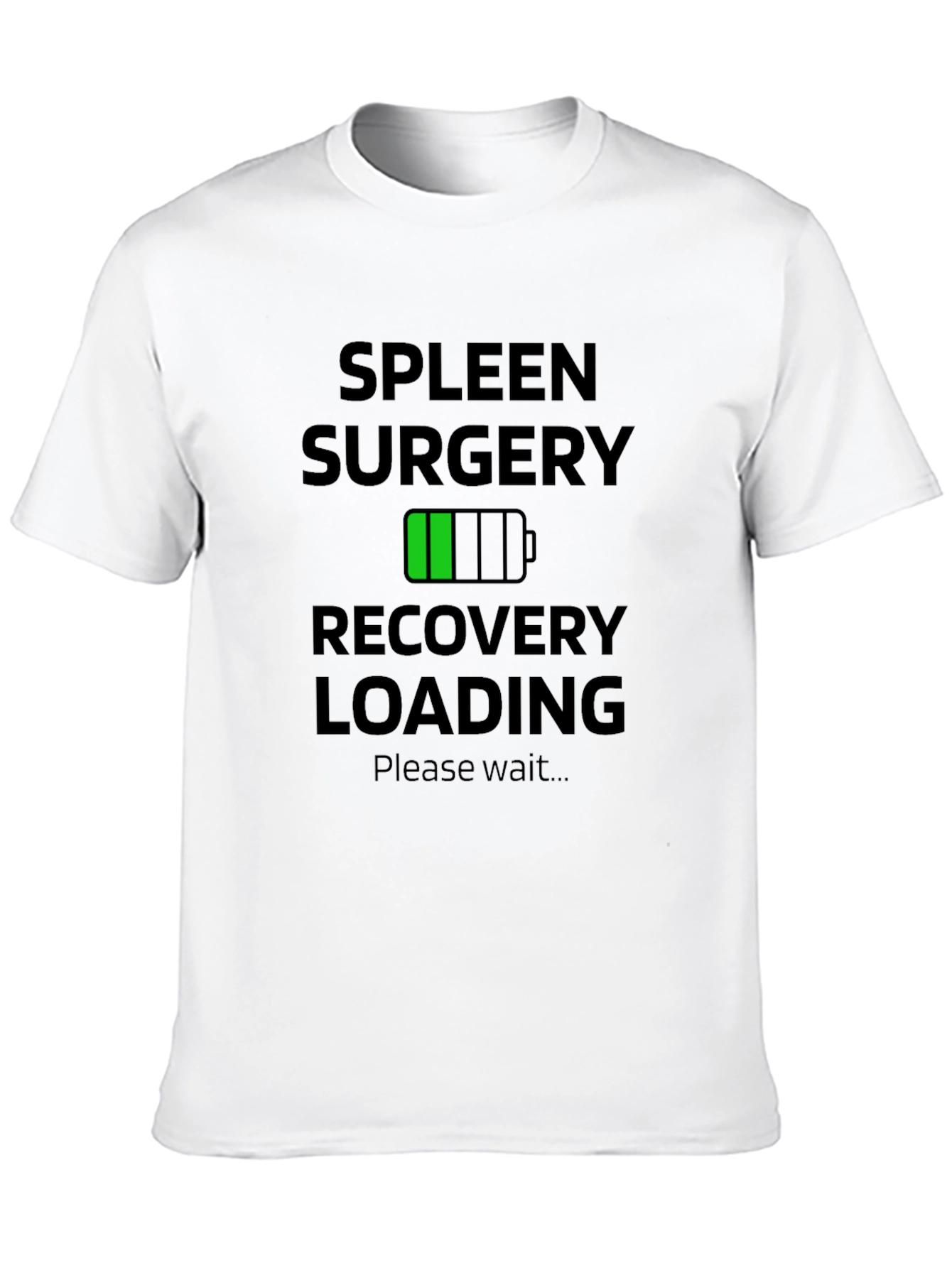 Black Spleen Surgery Recovery Loading T-Shirt Funny Gift view 10
