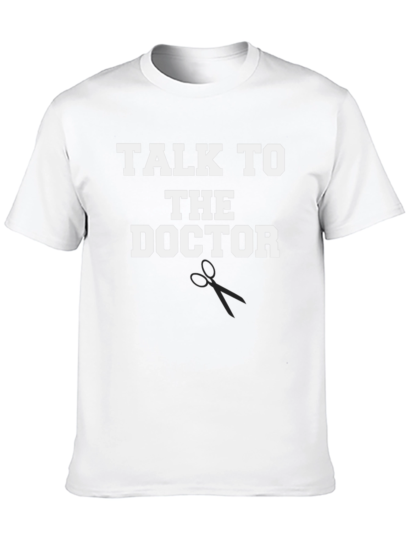 Black Talk to the Doctor T-Shirt, Novelty Tee view 10