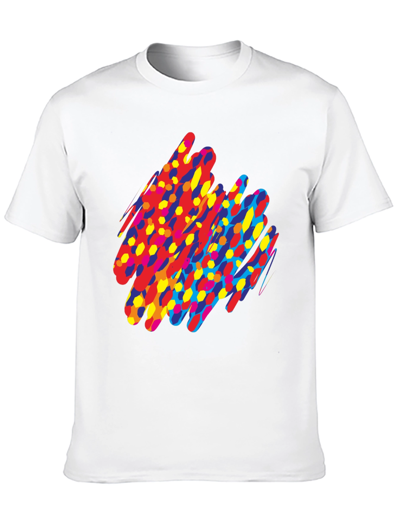 Black Abstract Graphic Print Black T-Shirt view 10