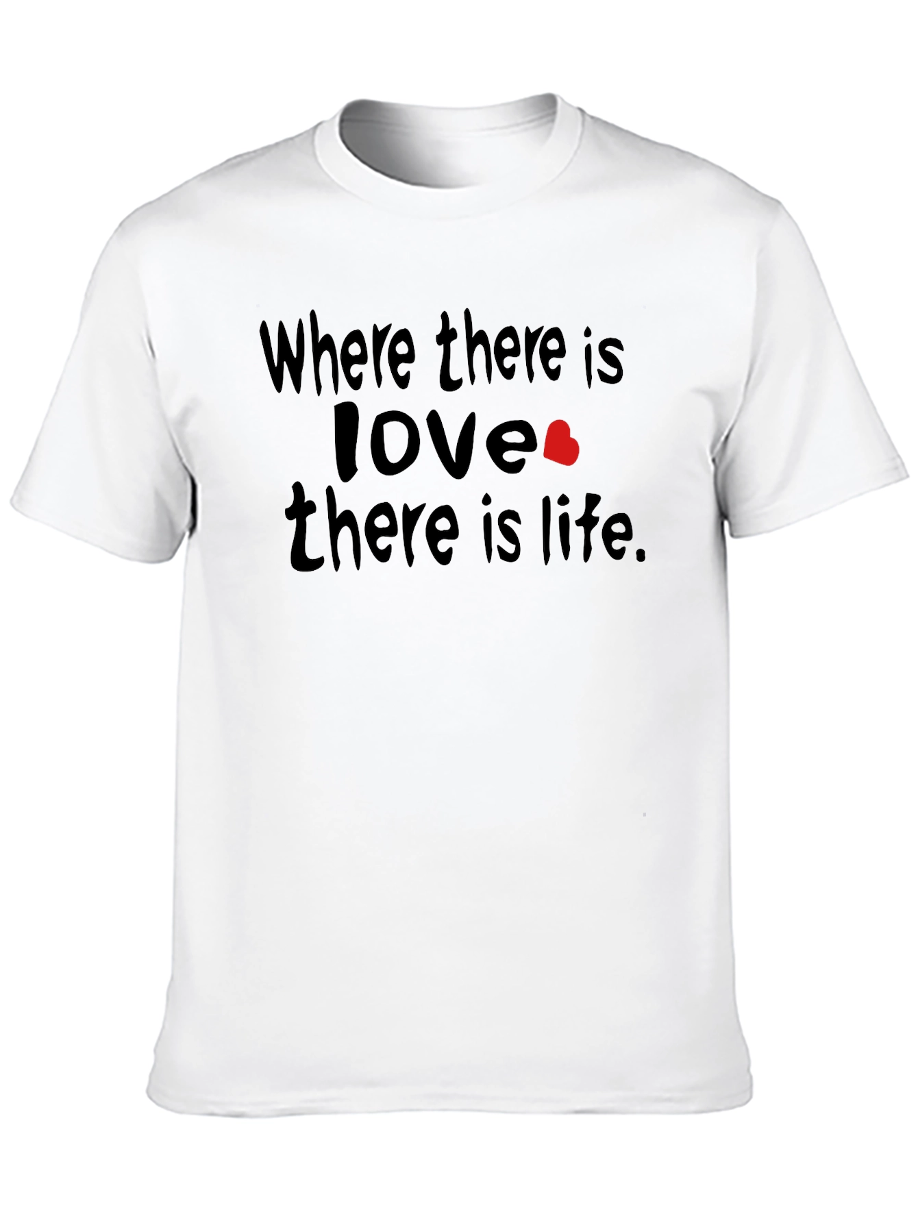 Black Love & Life Graphic Tee - Black Casual T-Shirt view 10