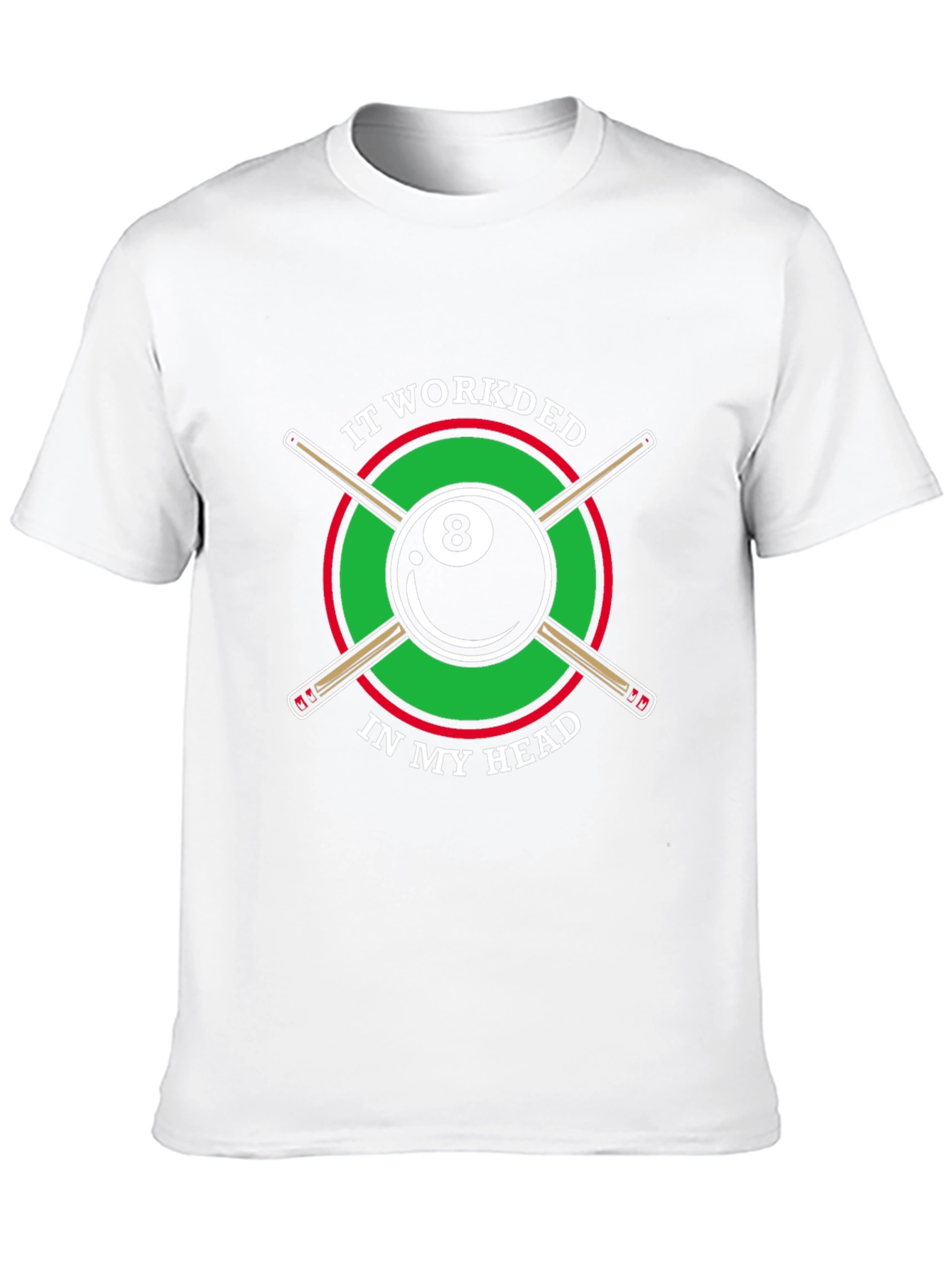 Black Billiards 8 Ball T-Shirt Funny Graphic Tee view 10