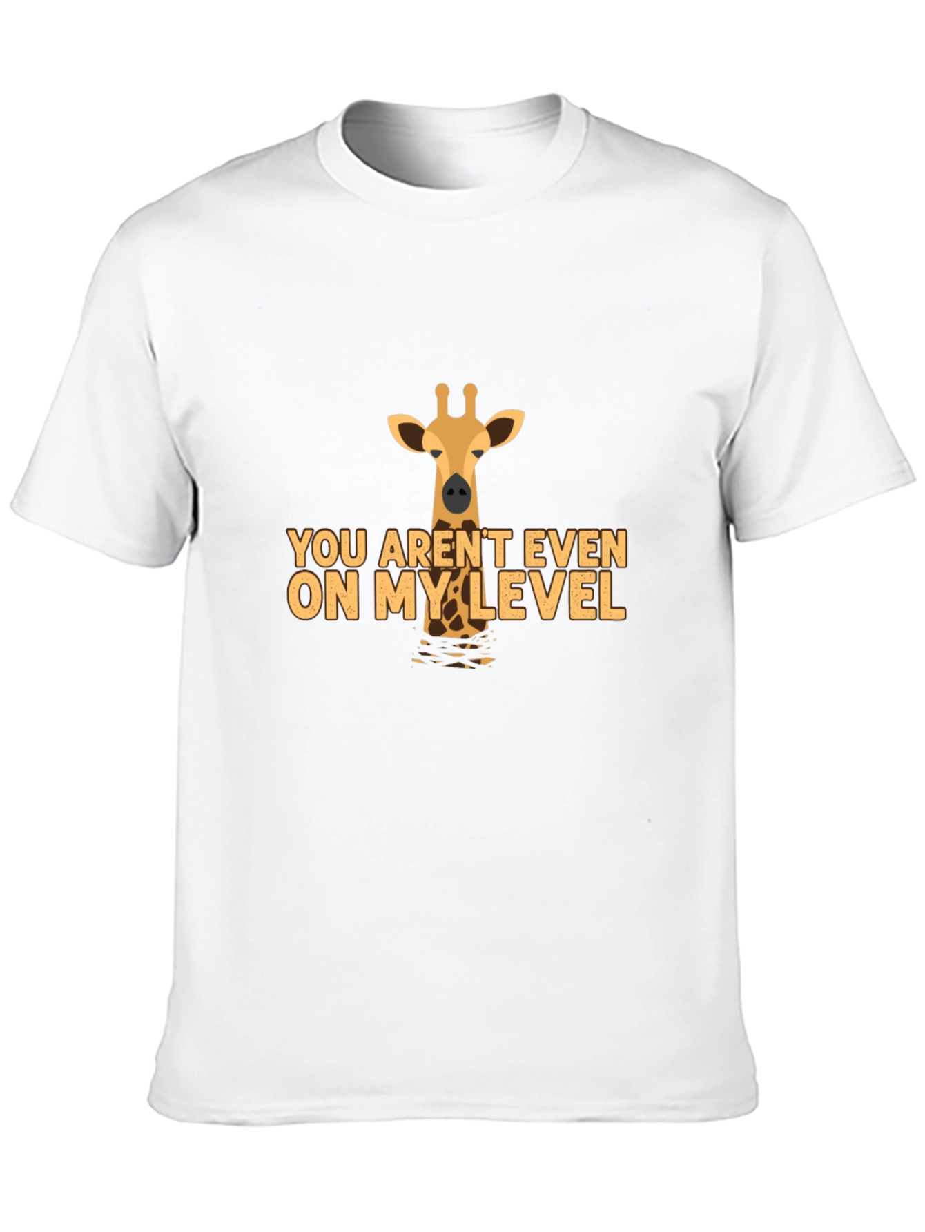 Black Giraffe T-Shirt - You Aren't Even On My Level Tee view 10