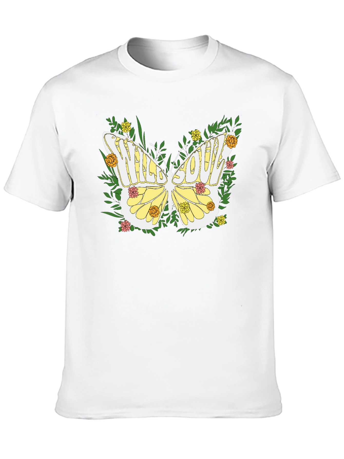 Black Wild Soul Butterfly Graphic Tee - Nature Inspired Comfort view 10