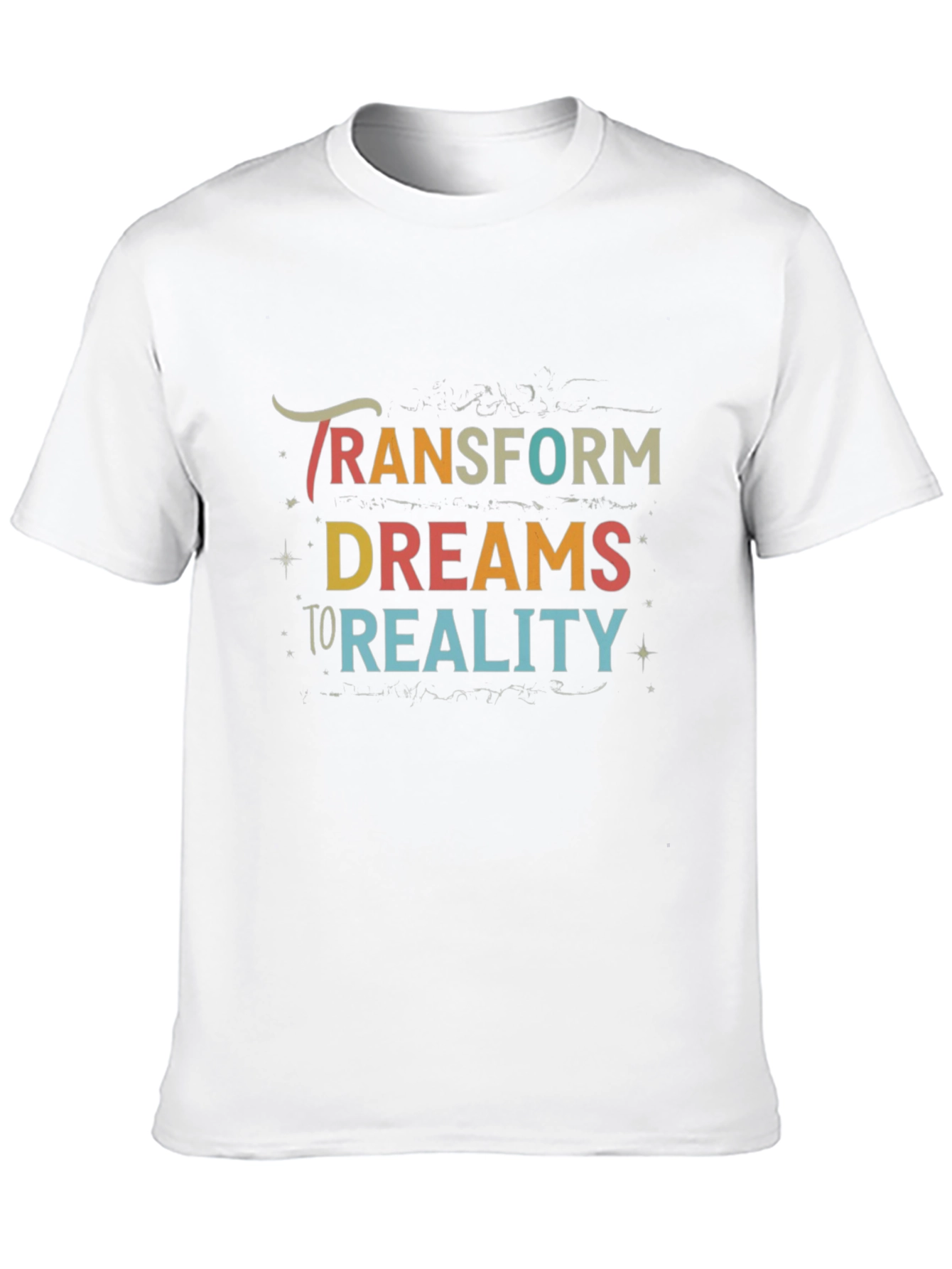 Black Transform Dreams to Reality T-Shirt view 10