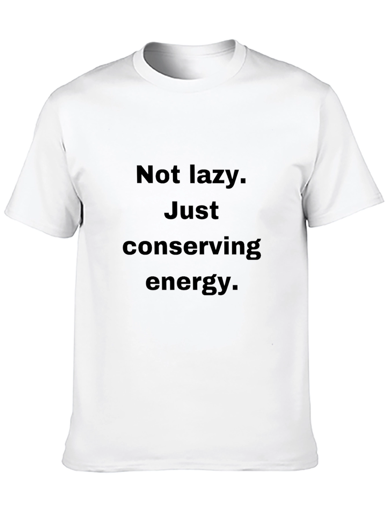 Black Funny Energy Conserving Graphic T-Shirt view 10